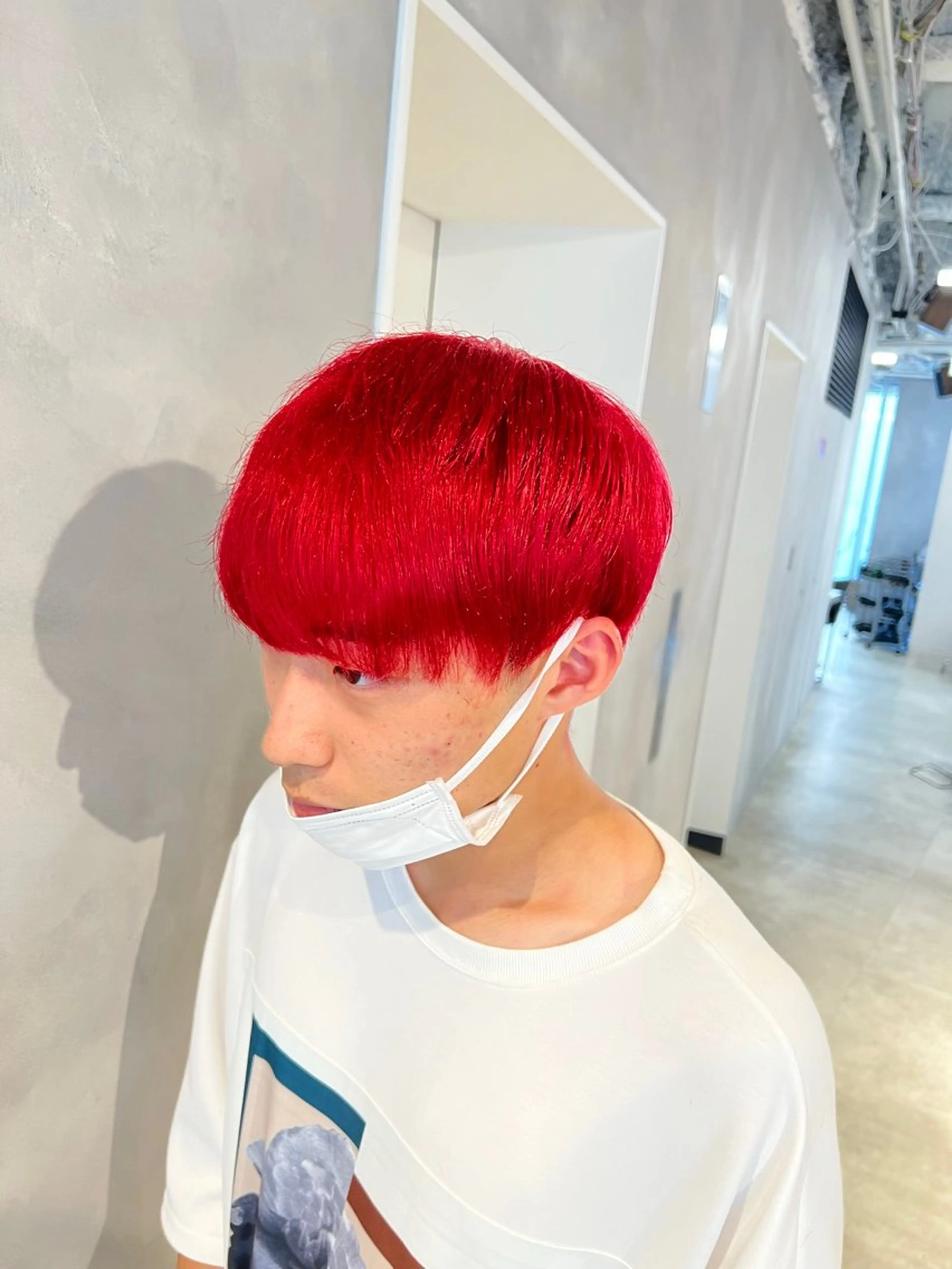 ショート カラー メンズ カラースペシャリスト ・齊藤 羽瑠輝のヘアスタイル