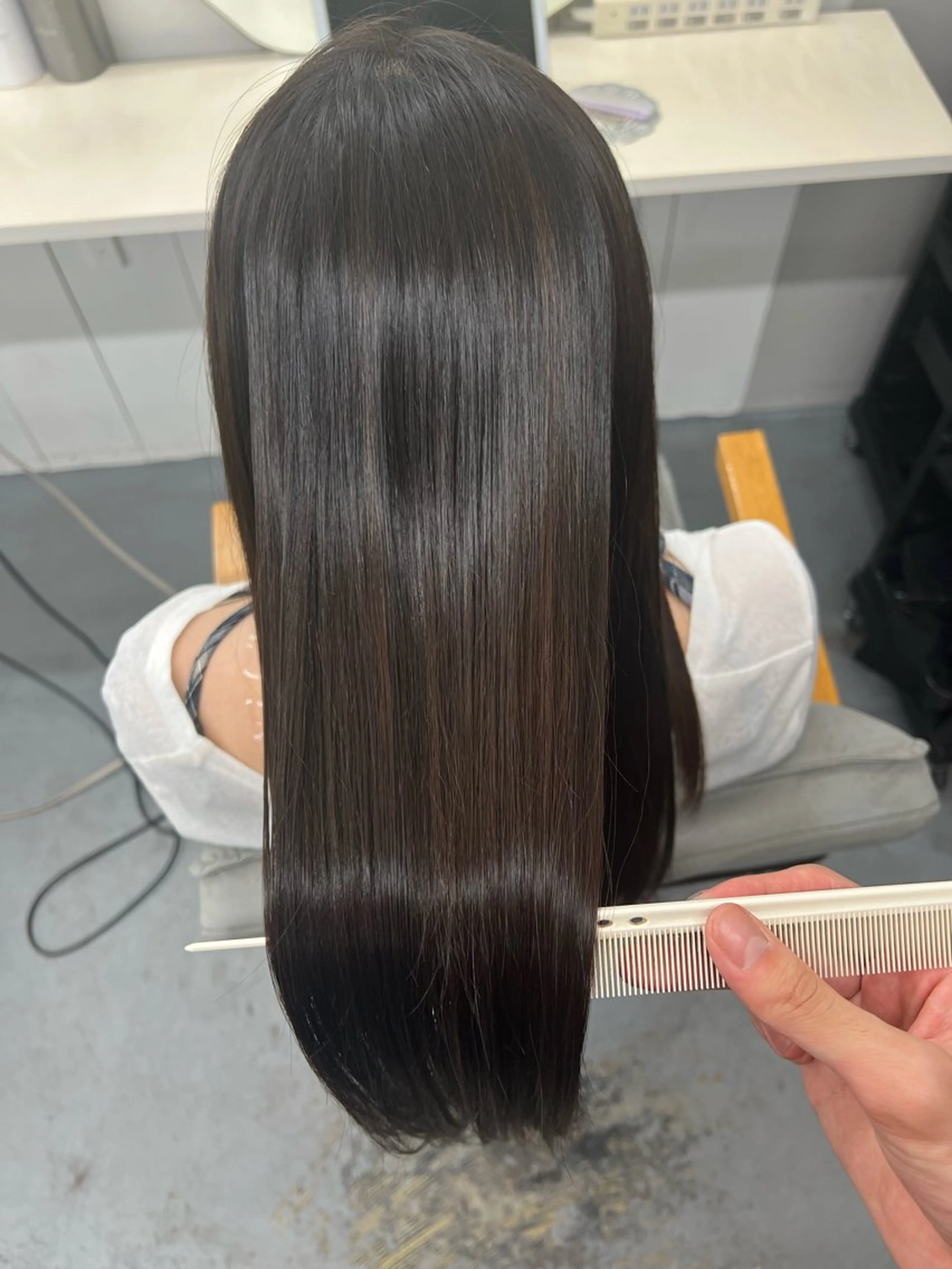 似合わせカット + 美髪縮毛矯正 +ケラチン髪質改善トリートメントの写真