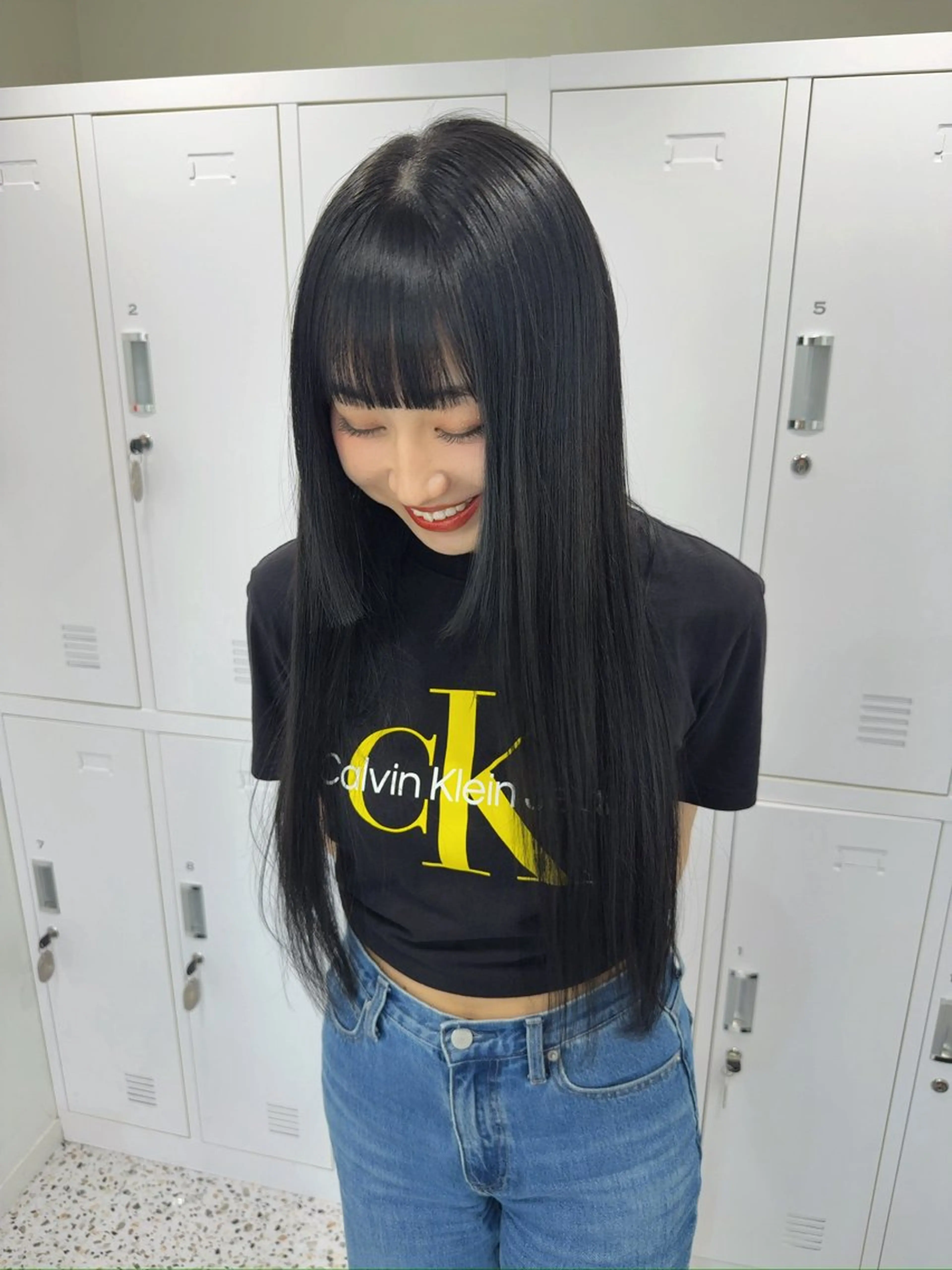 ロング カット ヘアカラー トリートメント Sayaka ii+Uのヘアスタイル