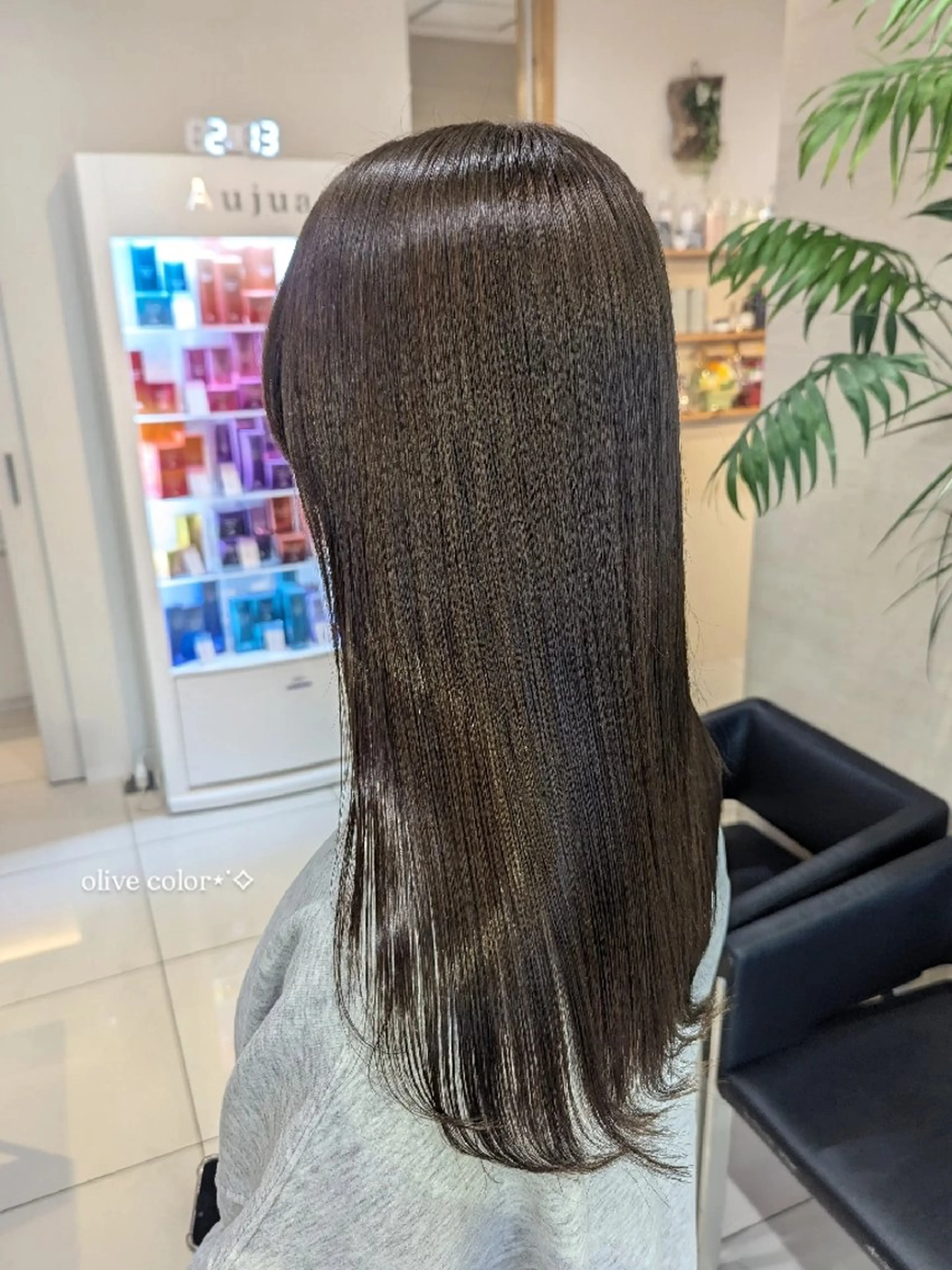 ロング カラー カット ヘアカラー 髪質改善/お呼ば れヘア/透明感カラーのヘアスタイル