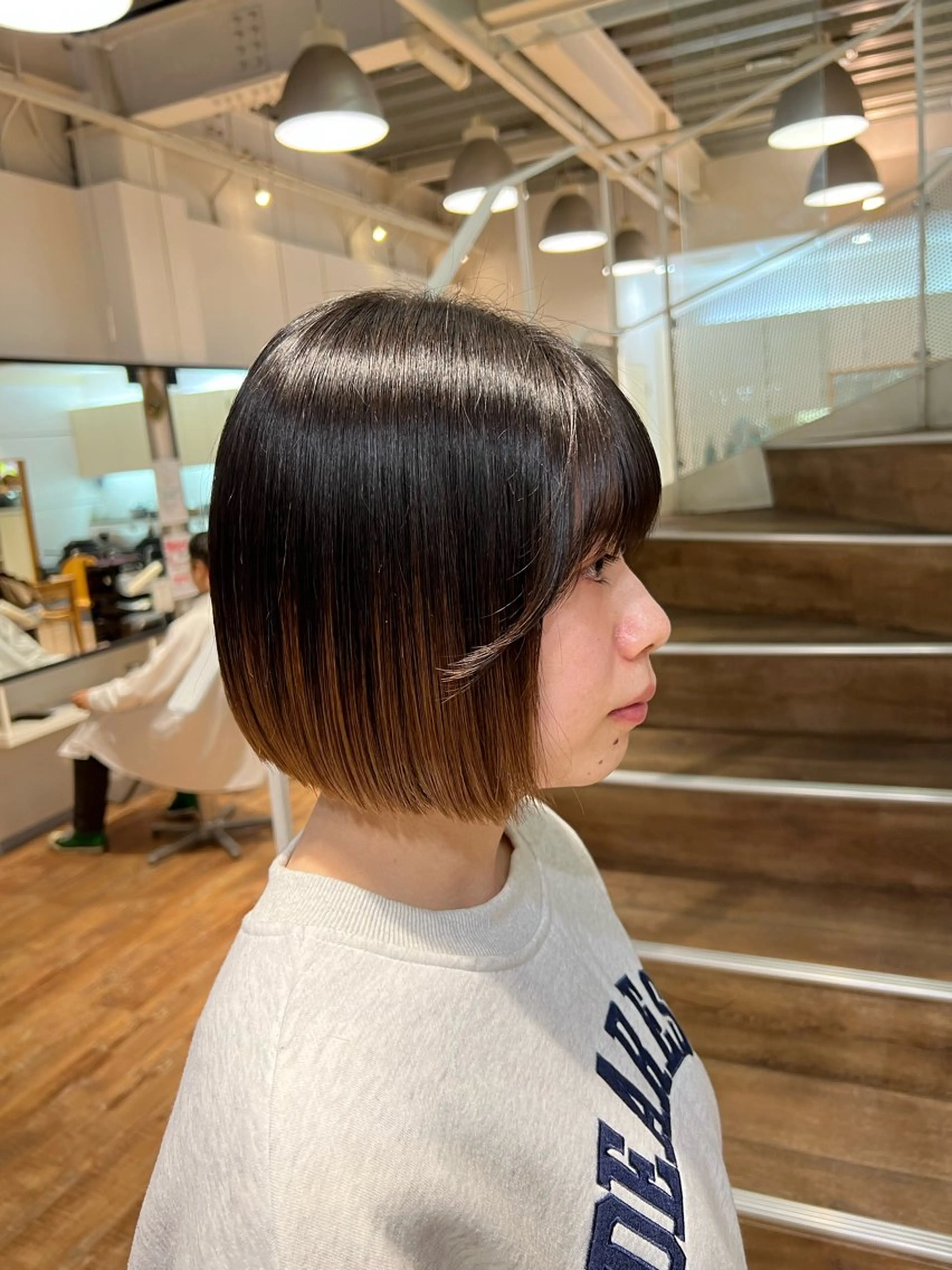 ミディアム ボブ ヘアカラー インナーカラー♡ Nanakoのヘアスタイル