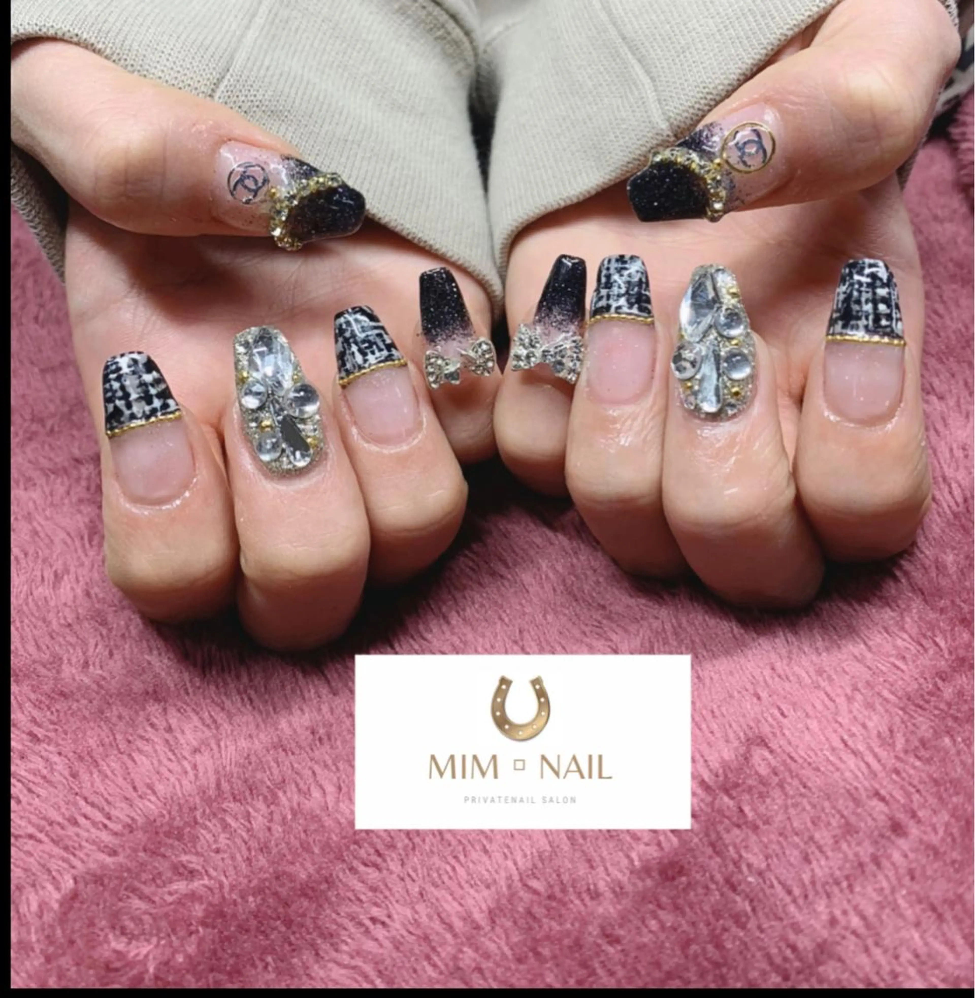 ネイル フレンチネイル スカルプネイル ツイードネイル *･*MIMnail *･゜ﾟ･*:･*のネイルデザイン