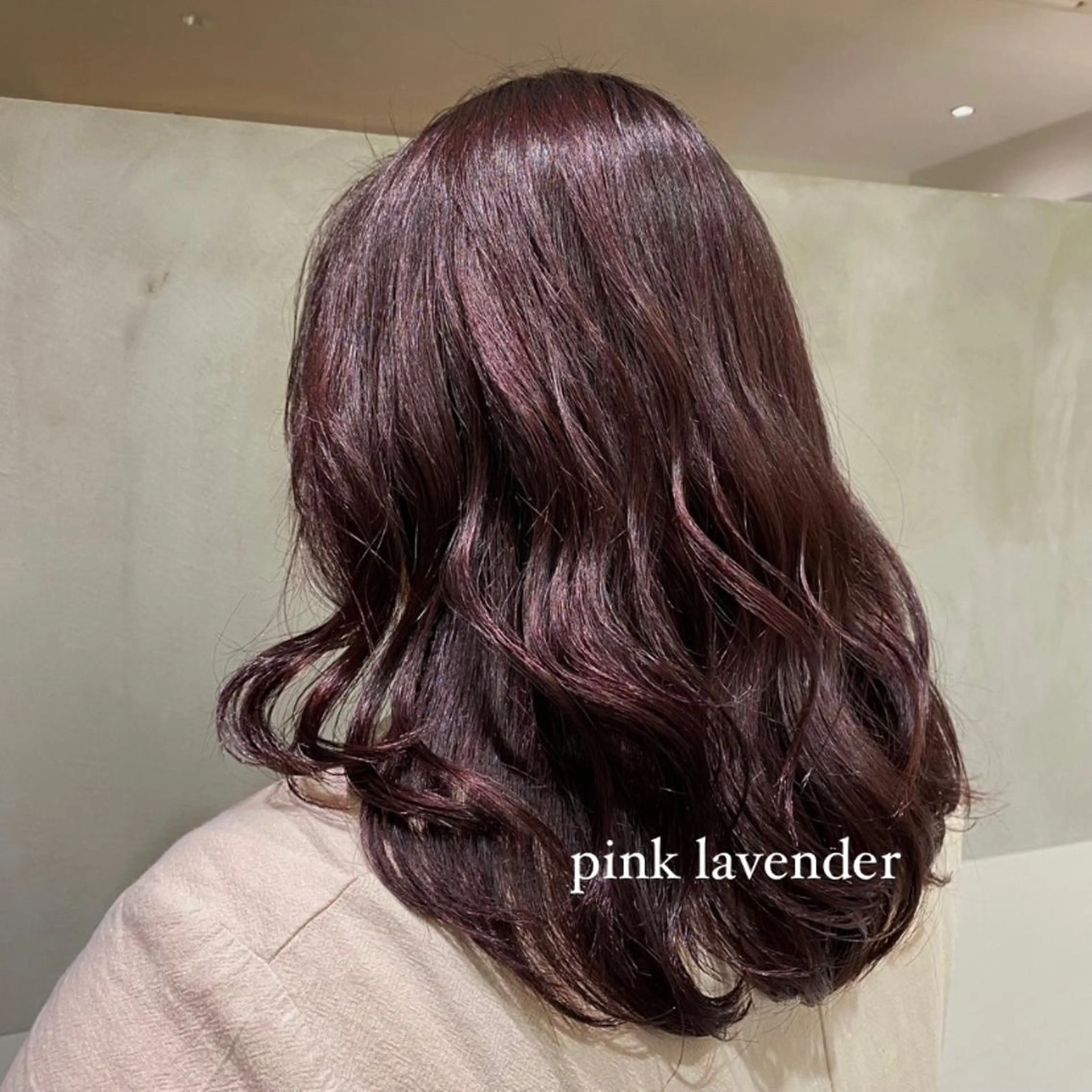 ミディアム カラー ラベンダーカラー ヘアカラー トリートメント 艶感/ナチュラル 🌿マアヤのヘアスタイル