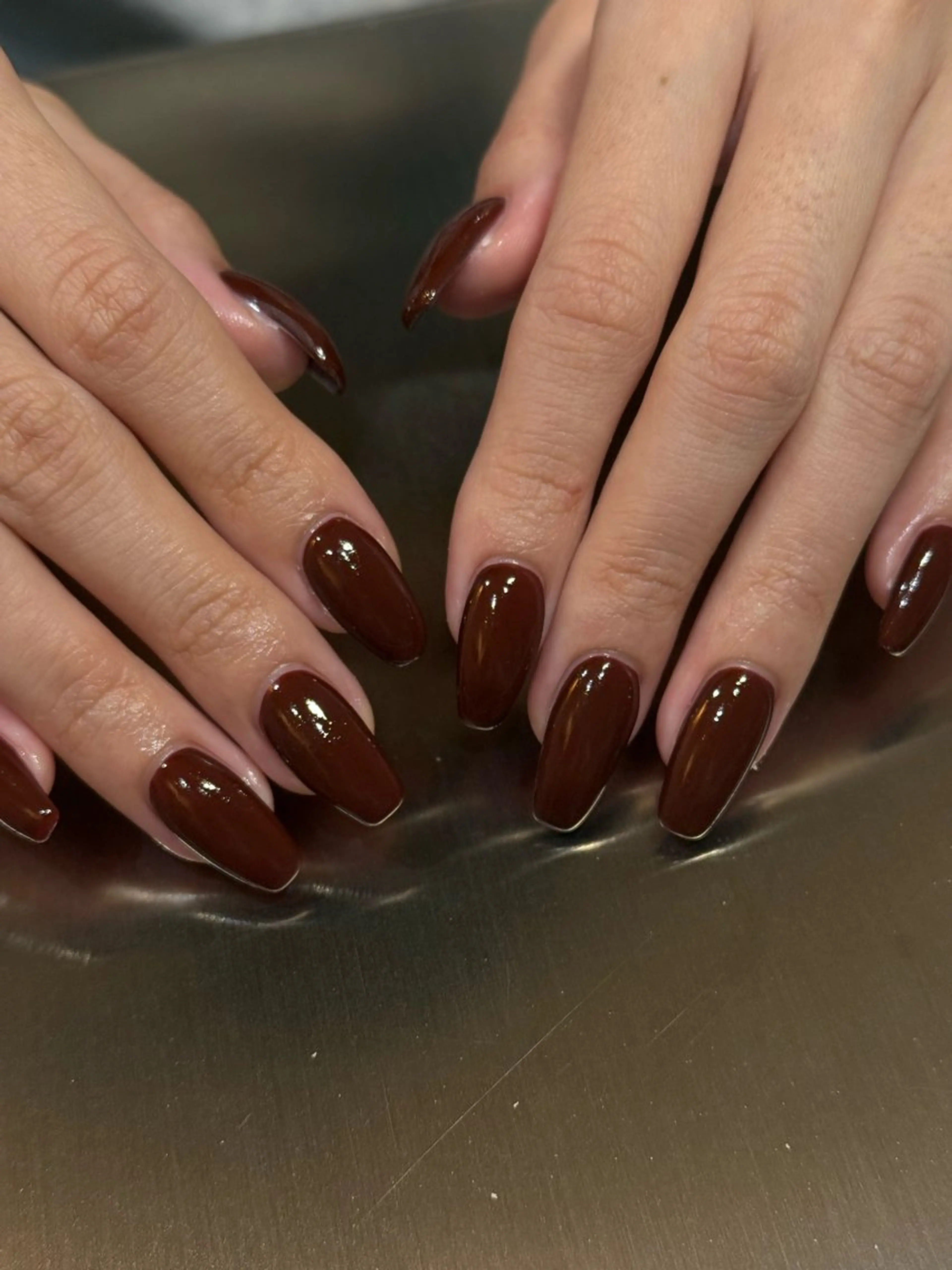 ネイル ワンカラーネイル ʟᴀʙᴇʟ ᴍᴀᴍɪのネイルデザイン