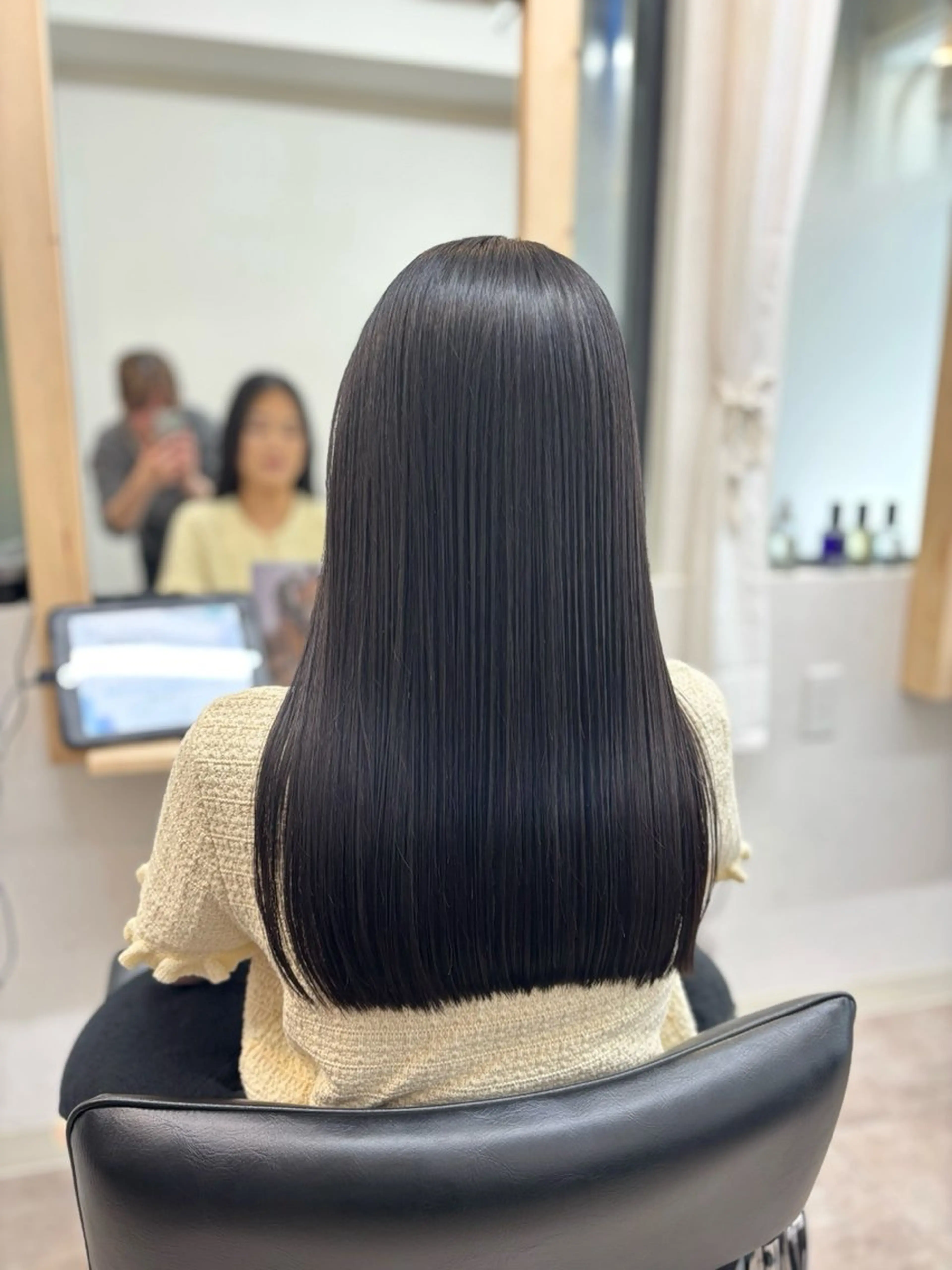 セミロング カラー カット ヘアカラー 縮毛矯正 韓国ヘア/艶カラー 🖤金丸彩乃🖤のヘアスタイル