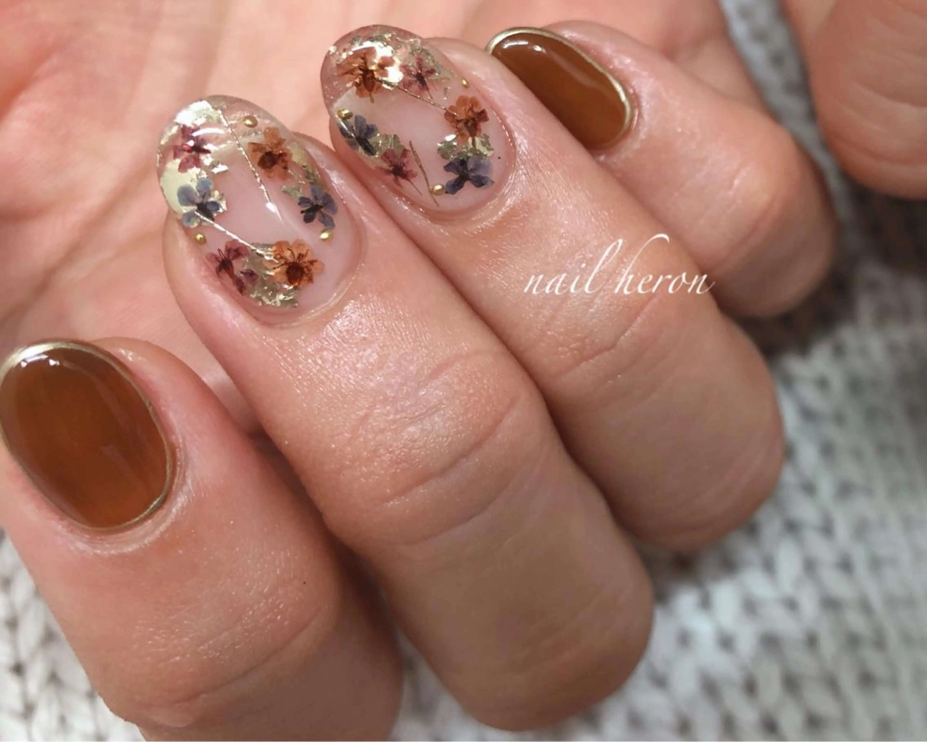 ネイル フラワーネイル ハンドネイル nail heron所属・saki_ nail heronのその他イメージ
