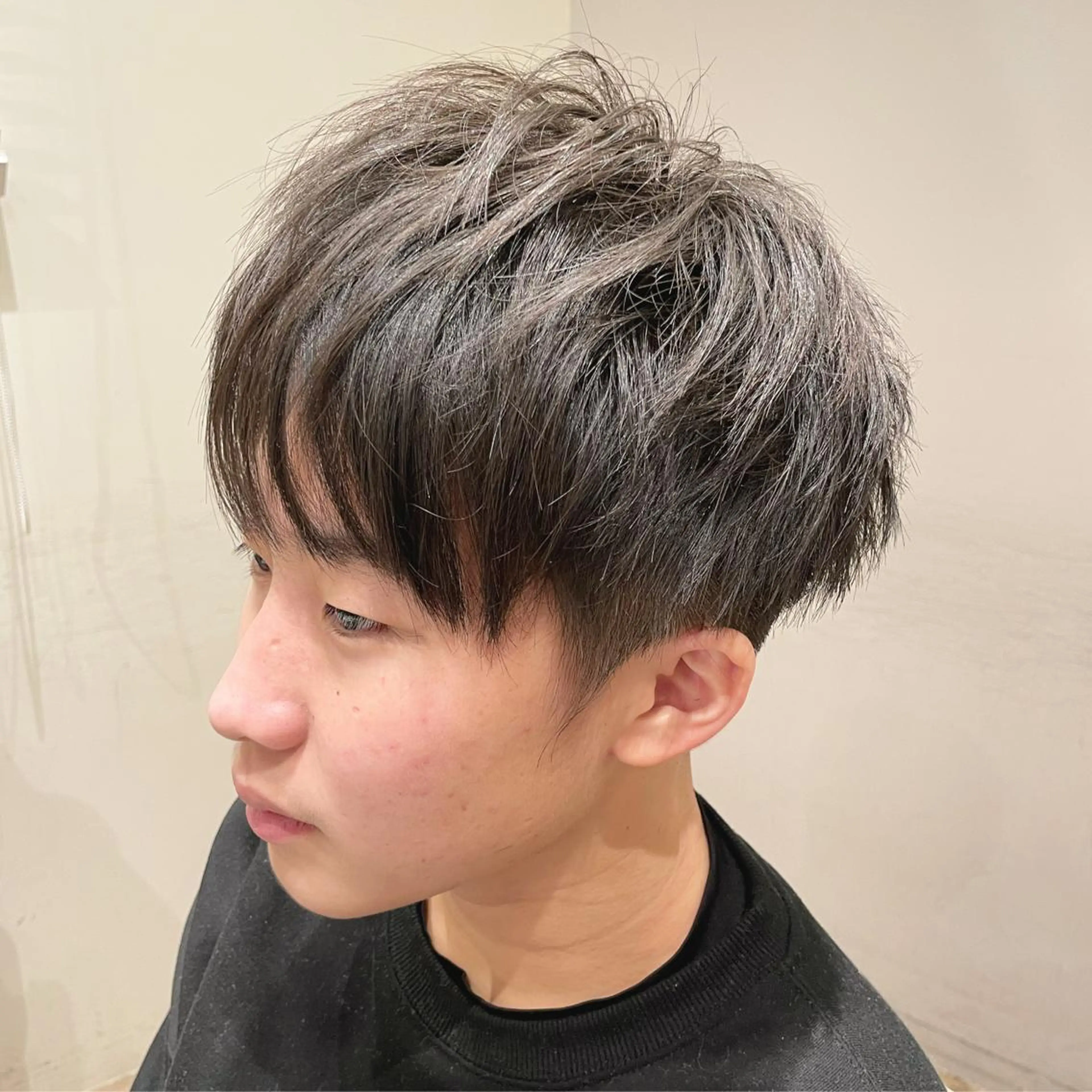 メンズ マッシュ 韓国風レイヤーカット 🇰🇷❕モカのヘアスタイル
