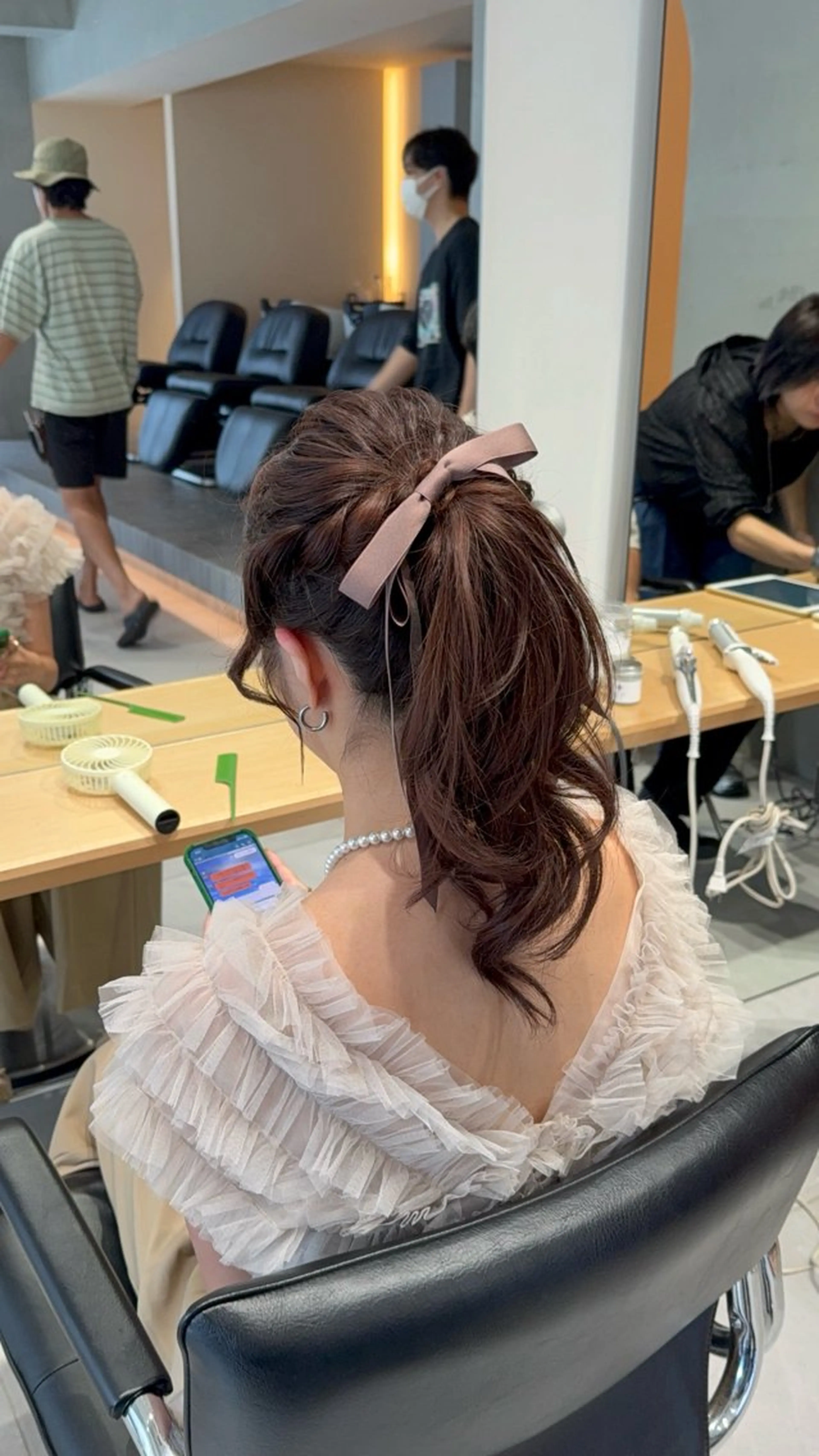 ロング ヘアアレンジ ヘアセット 艶カラー/縮毛矯正 🫧terukaのヘアスタイル
