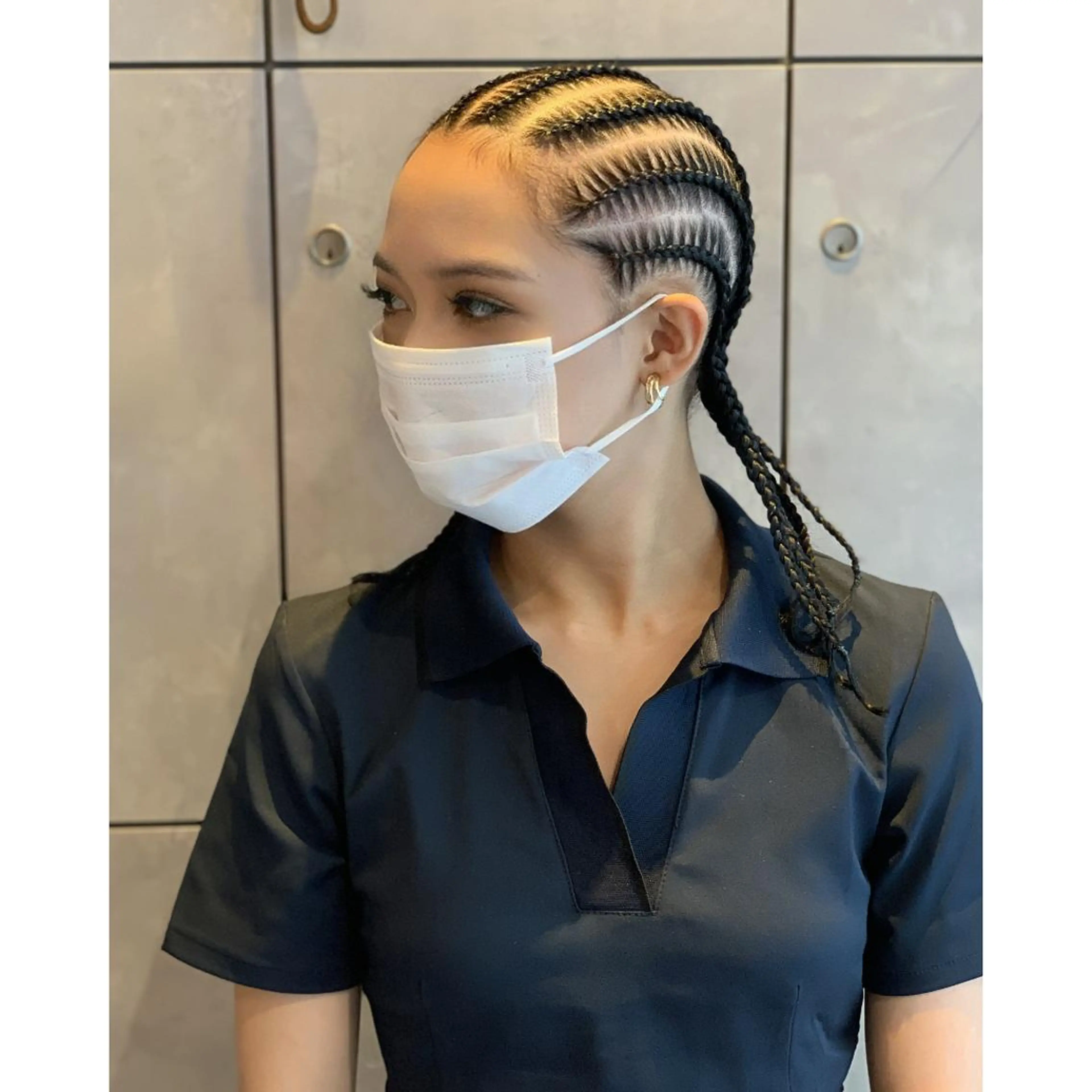 メンズ キッズ 子どものヘアアレンジ エクステ ヘアセット BRAIDS💎愛子 大人ハイライト💎のヘアスタイル