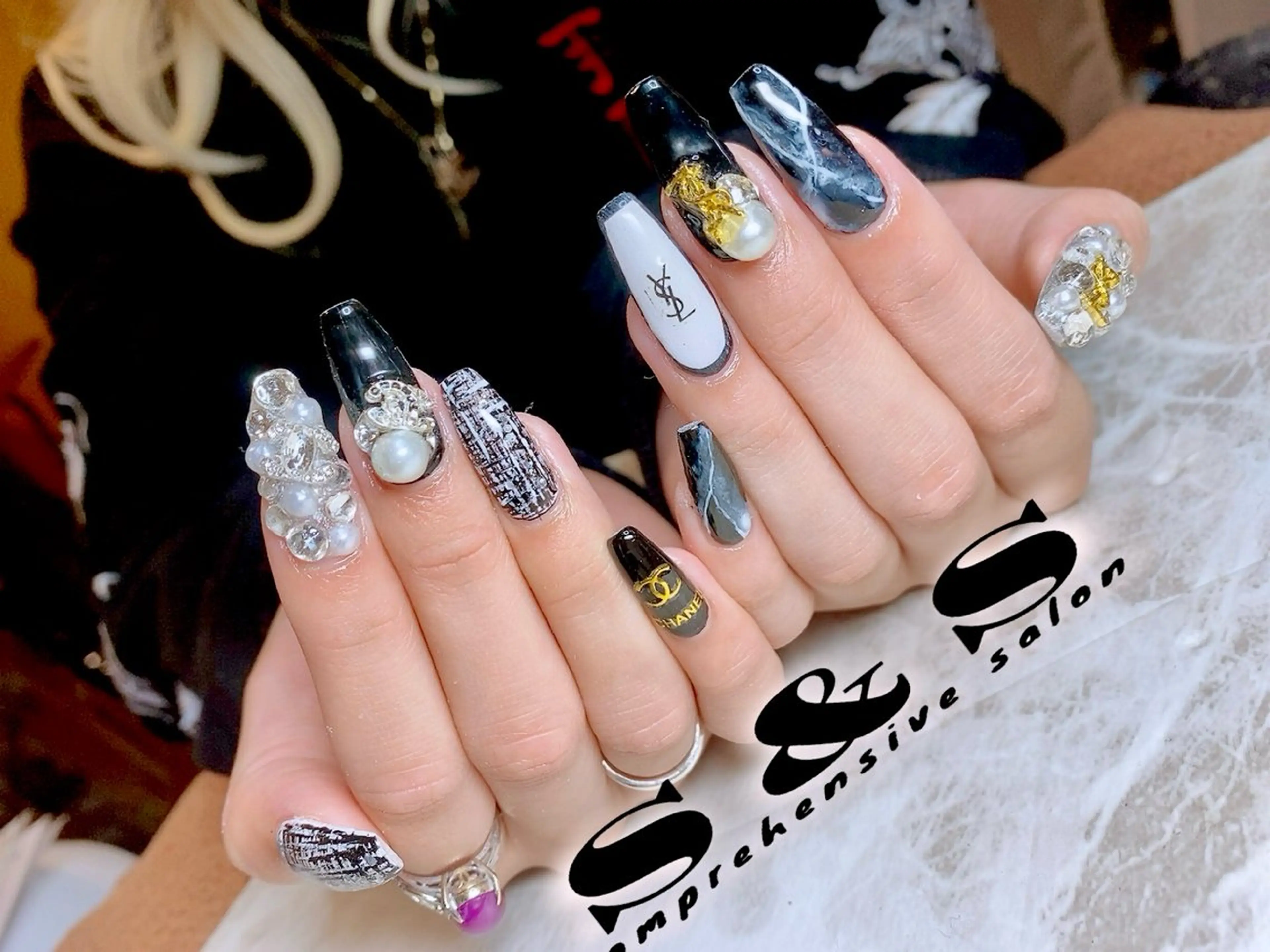 ネイル 長さ出し メンズネイル 持ち込み スカルプネイル S&S 村田小百合のネイルデザイン