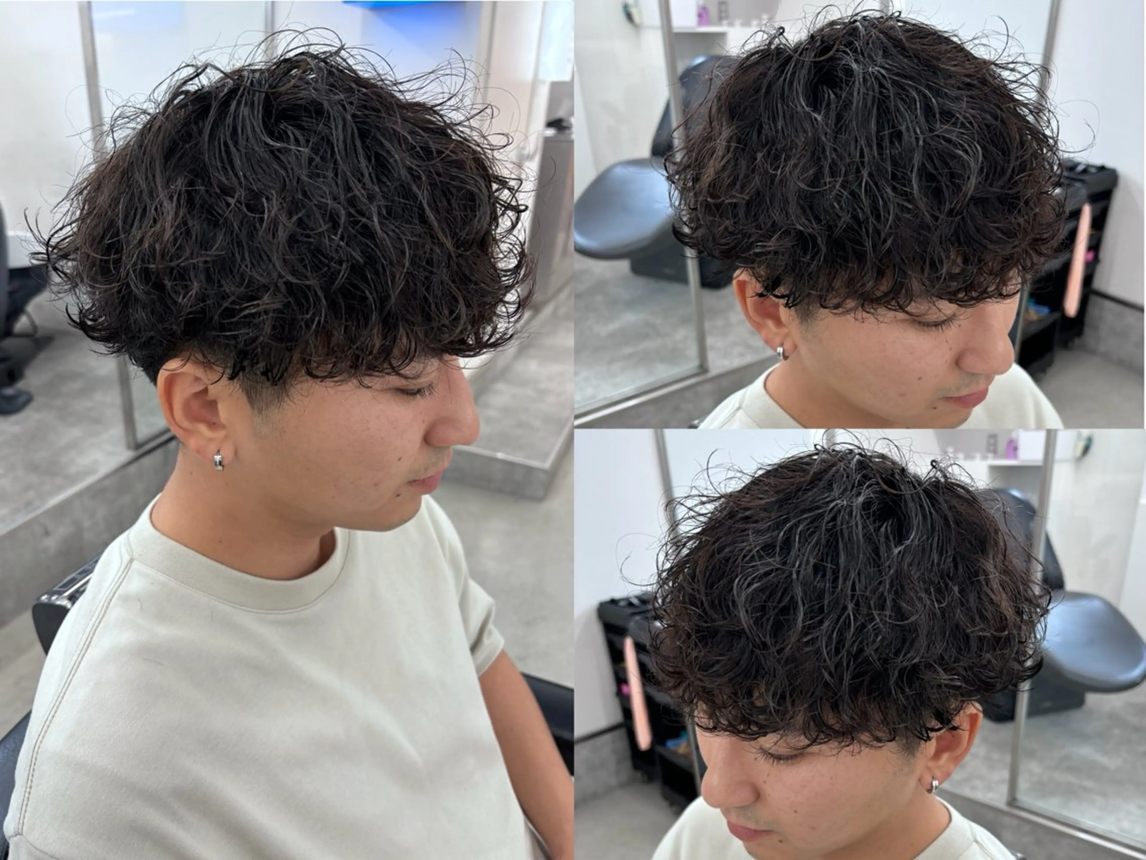 パーマ メンズ メンズパーマ スパイキーショート 波巻きパーマ カット パーマ 土岐 仁/メンズ専門 パーマ特化美容師🔥のヘアスタイル