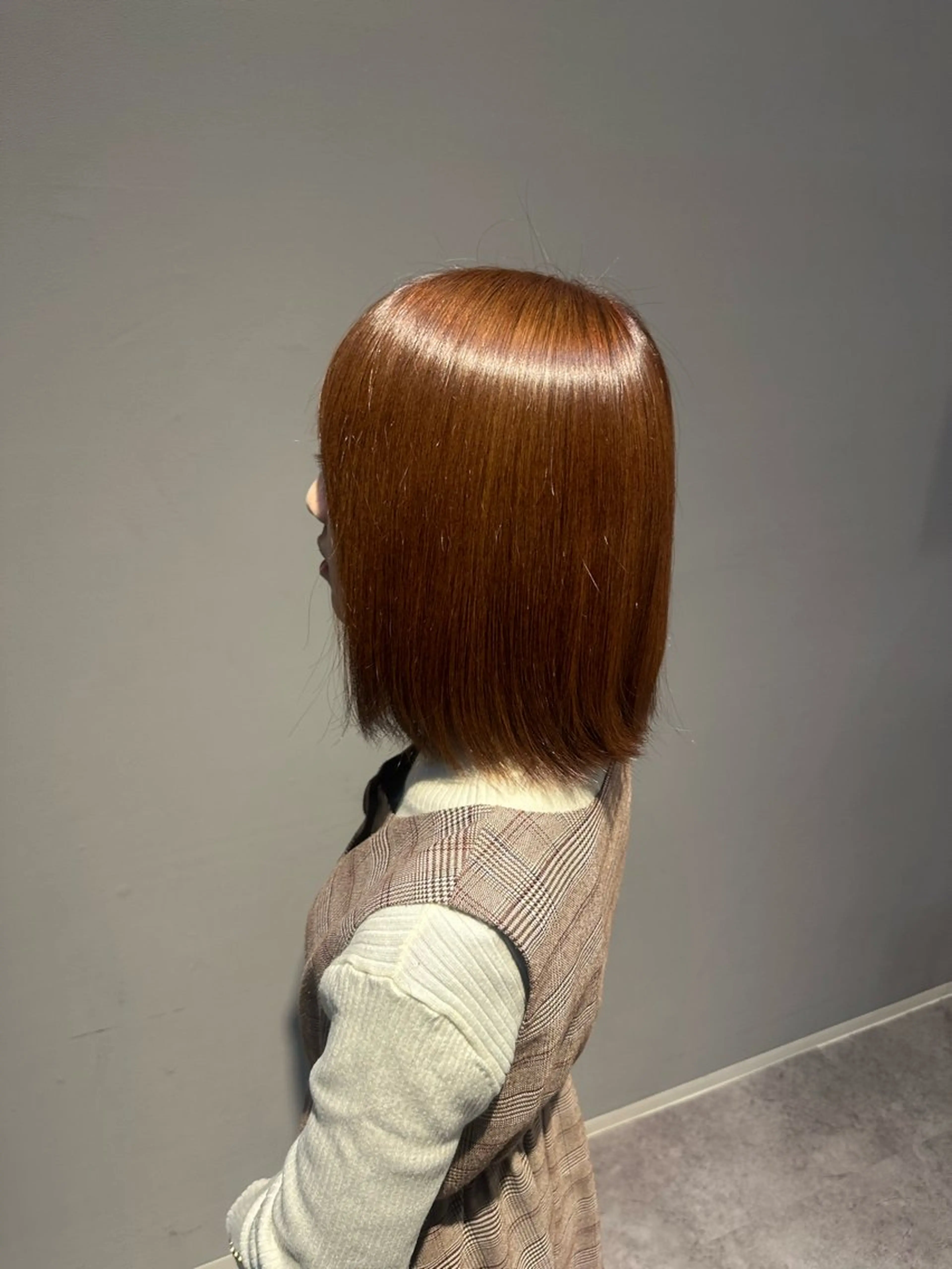 ミディアム ヘアカラー Agu まゆかのヘアスタイル