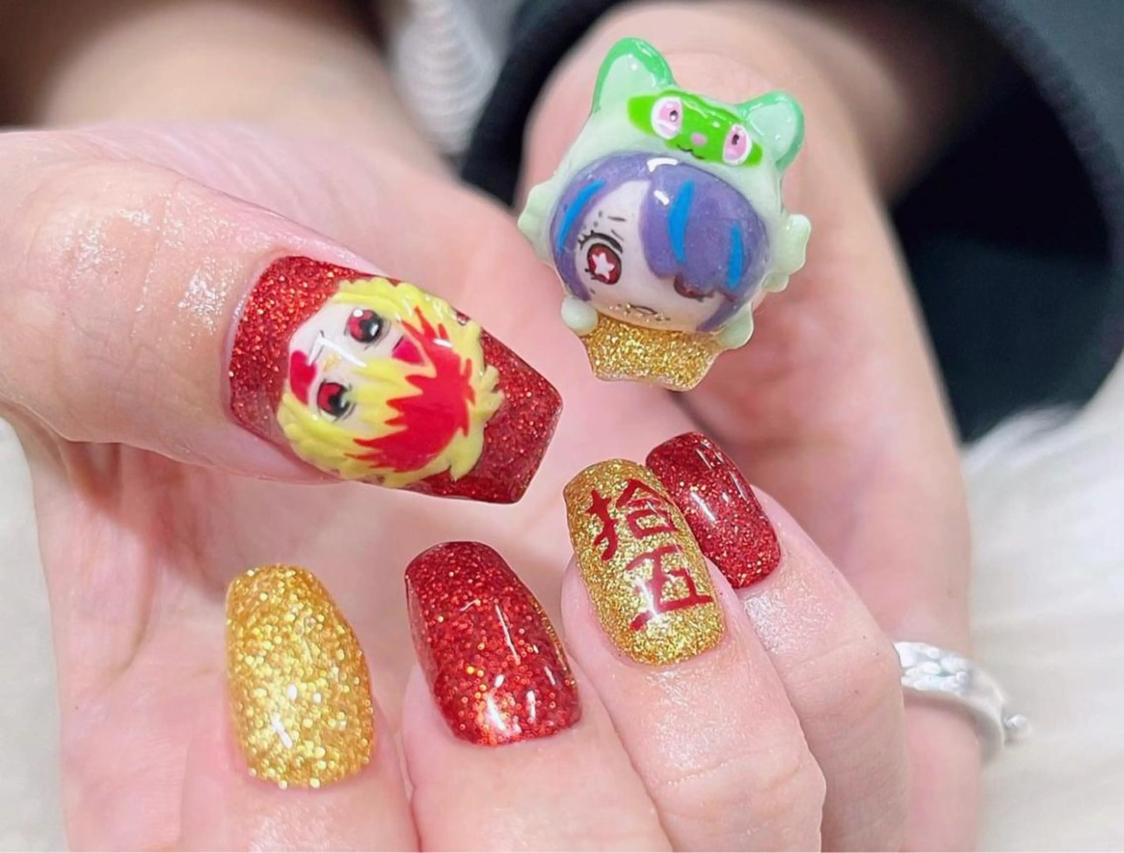 ネイル 成人式 スカルプネイル NAILSGOGO shibuyaのネイルデザイン