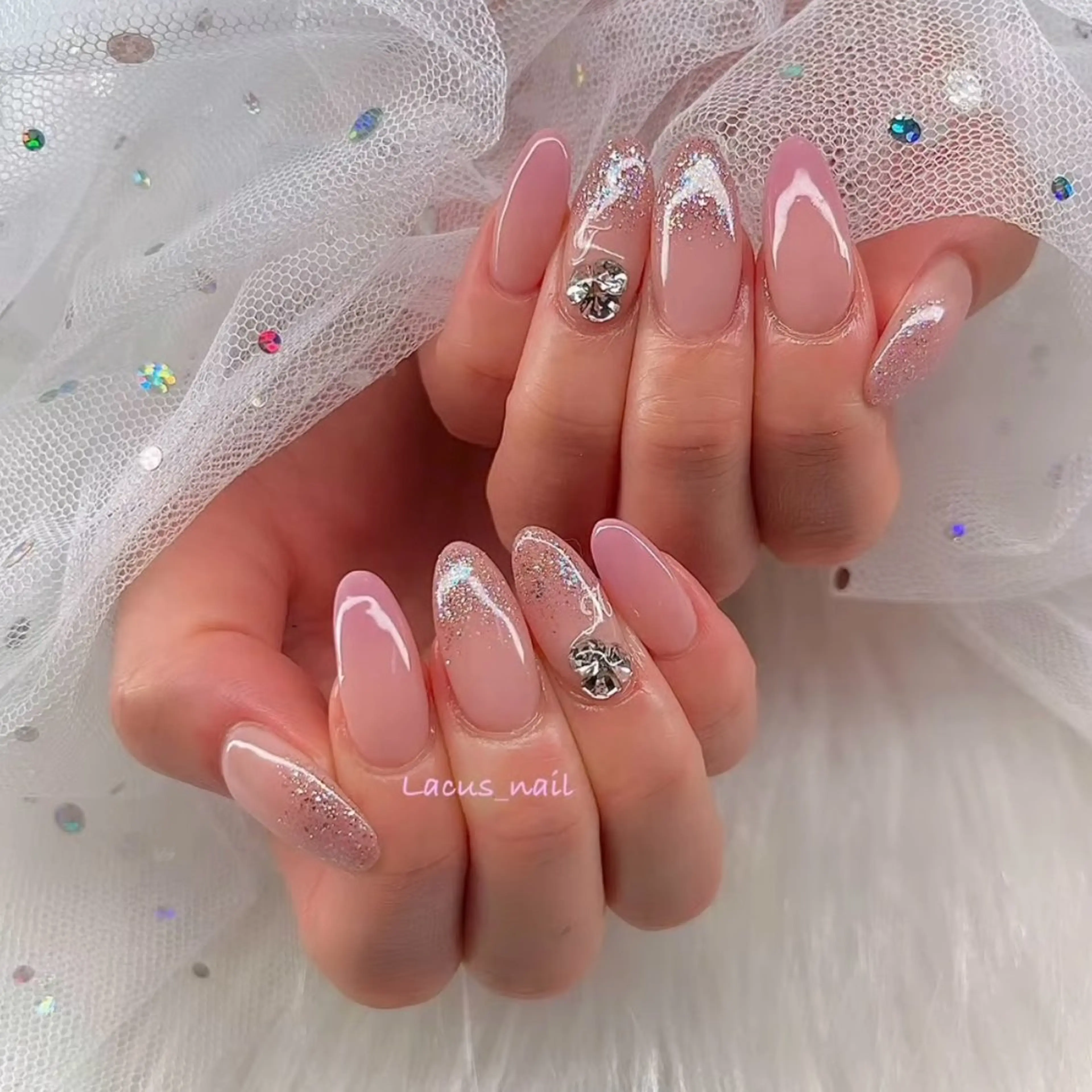 ネイル アートネイル スカルプネイル Nail Salon Lacusのネイルデザイン