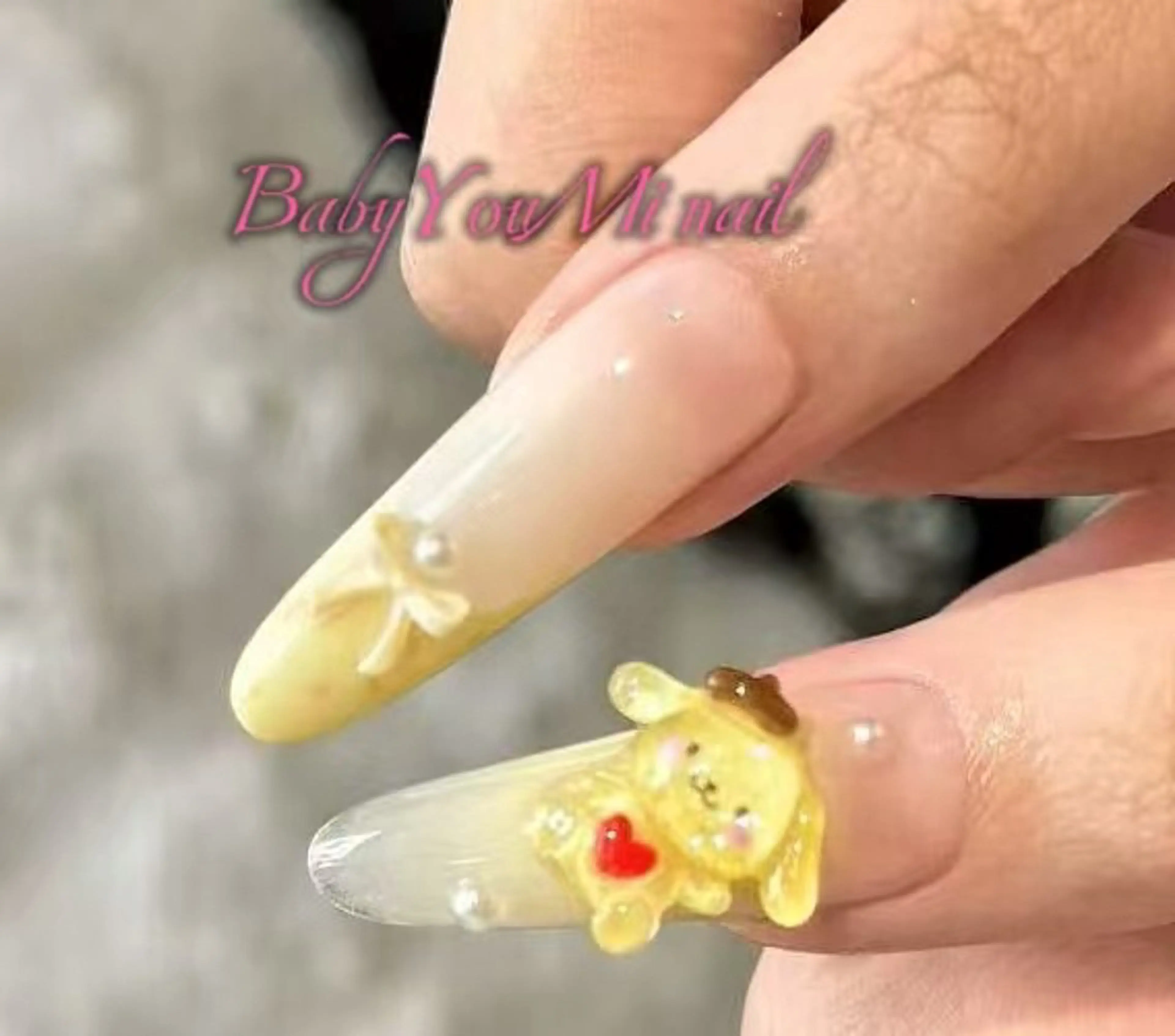 ネイル オーロラネイル フラワーネイル フットネイル フレンチネイル ジェルネイル ハンドネイル BabyYouMi nailのネイルデザイン