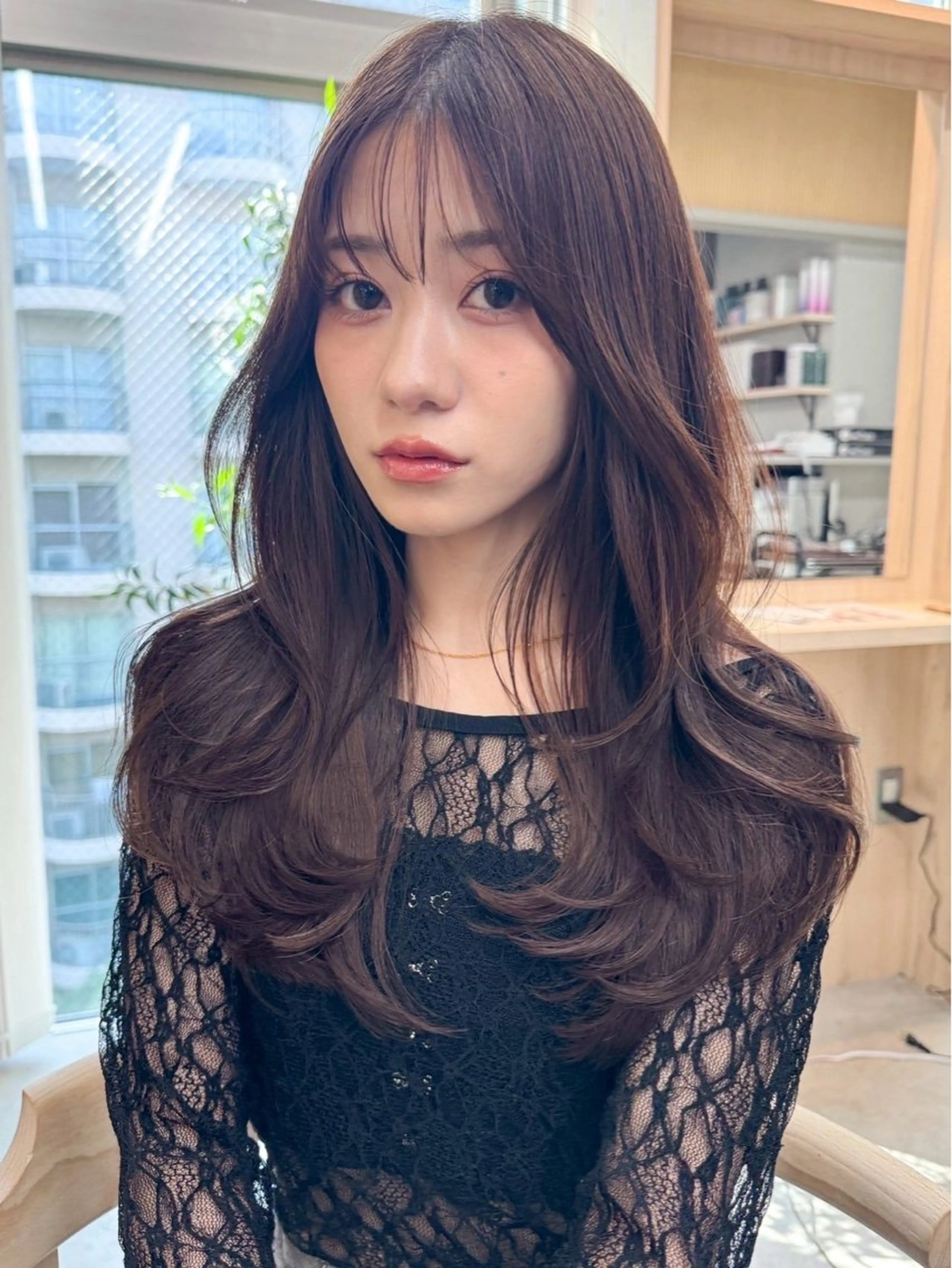 ロング カラー カット ヘアカラー ✨レイヤーカット/透 名感カラー特化✨のヘアスタイル