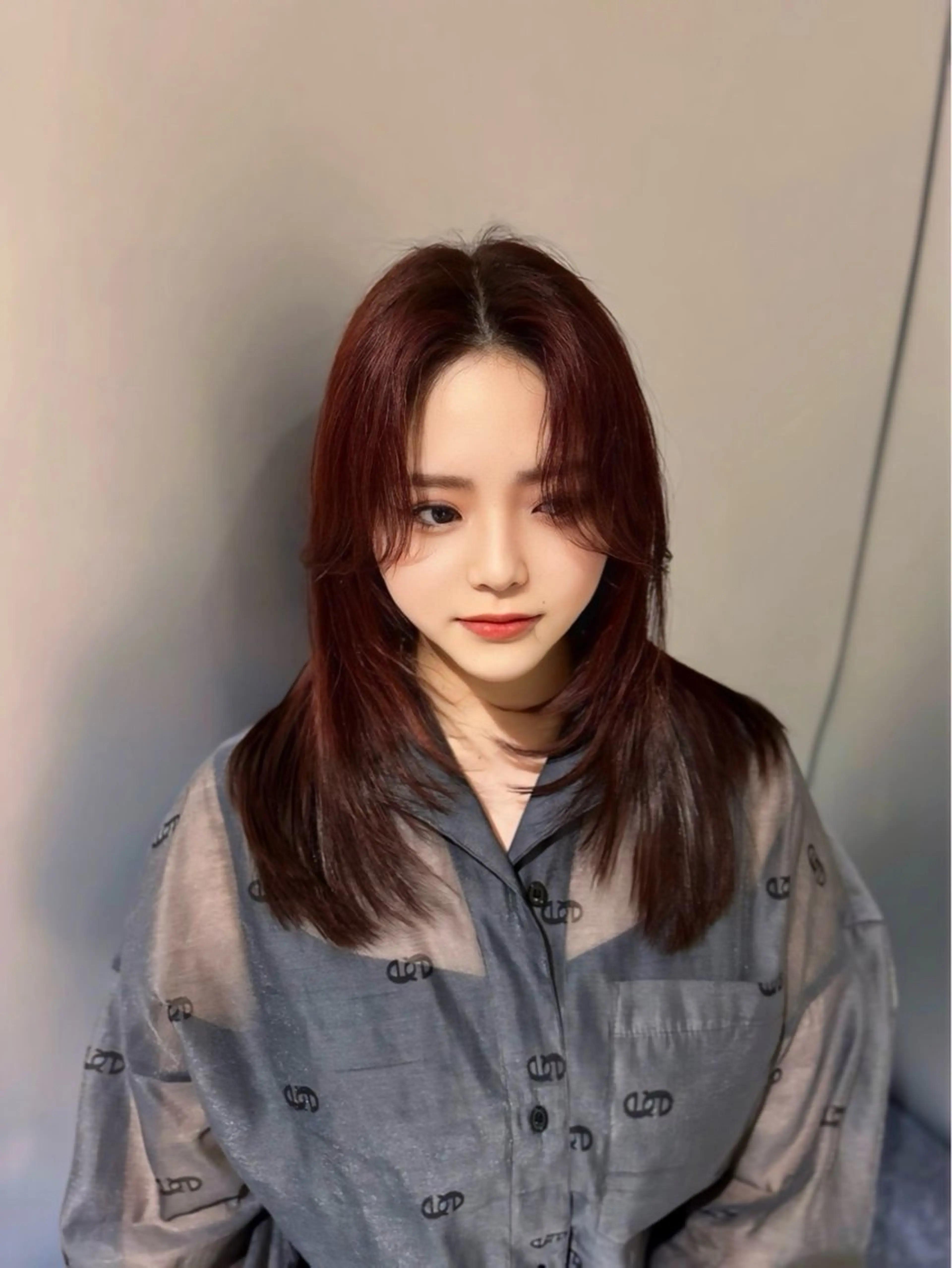 ロング カラー レッドカラー 髪質改善 韓国風ヘア レイヤーカット カット ヘアカラー トリートメント 韓国レイヤー ×髪質改善✨純大のヘアスタイル