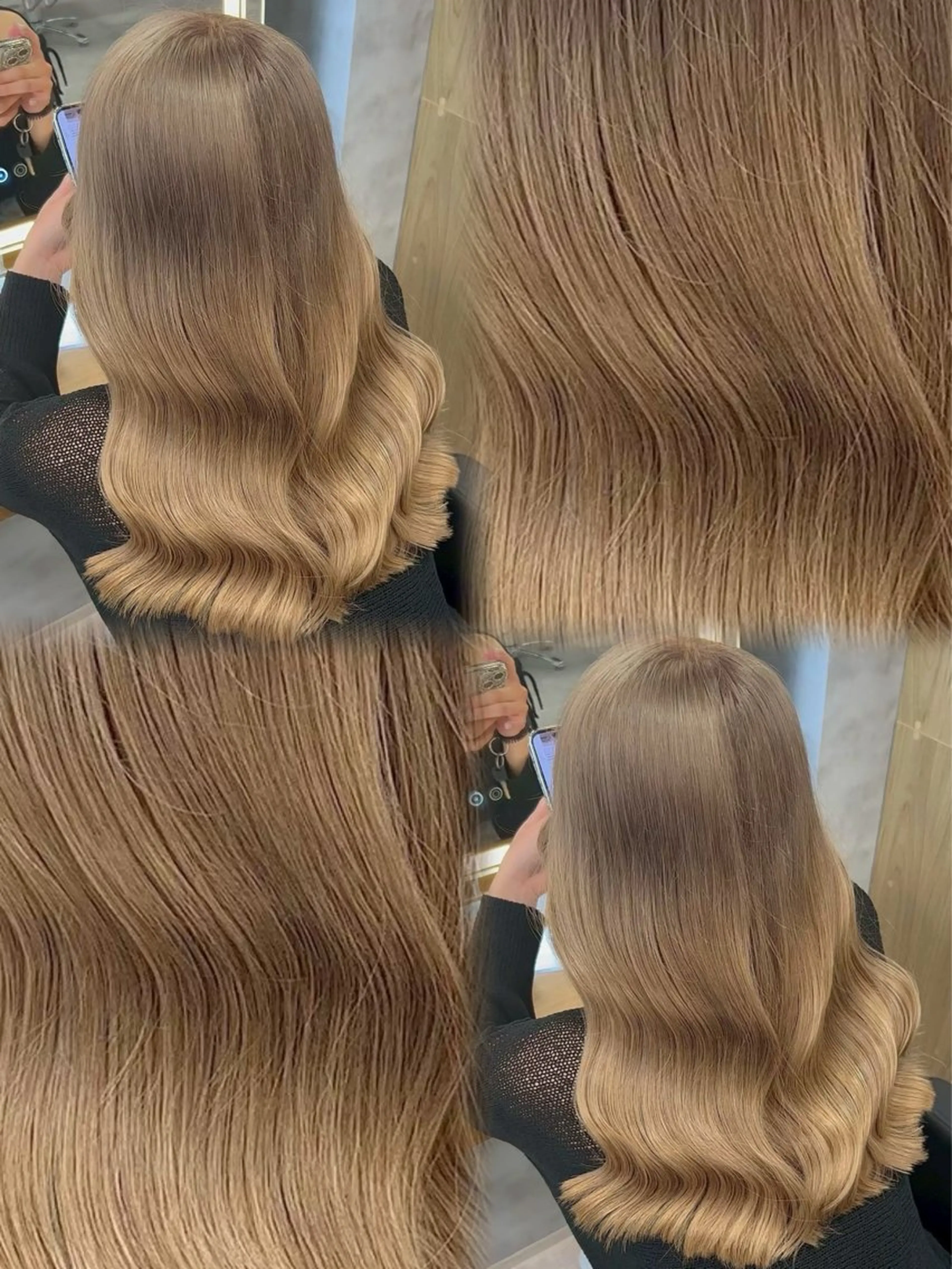 ロング カラー ヘアアレンジ ヘアカラー ダメージレスカラー 🩵HIYO🩵のヘアスタイル