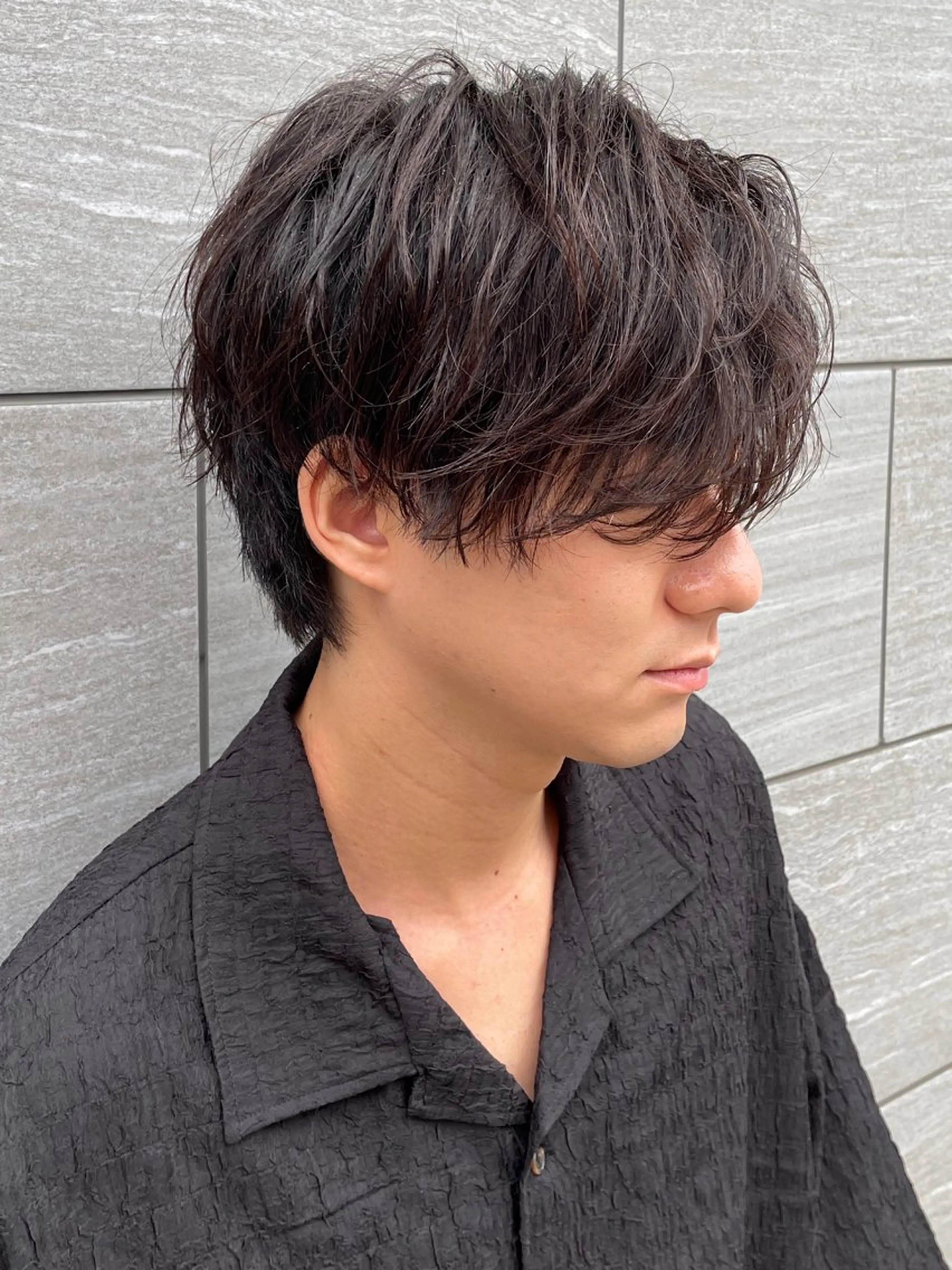 ショート パーマ メンズ カット パーマ メンズ専門美容師✂︎ 大庭勝己のヘアスタイル