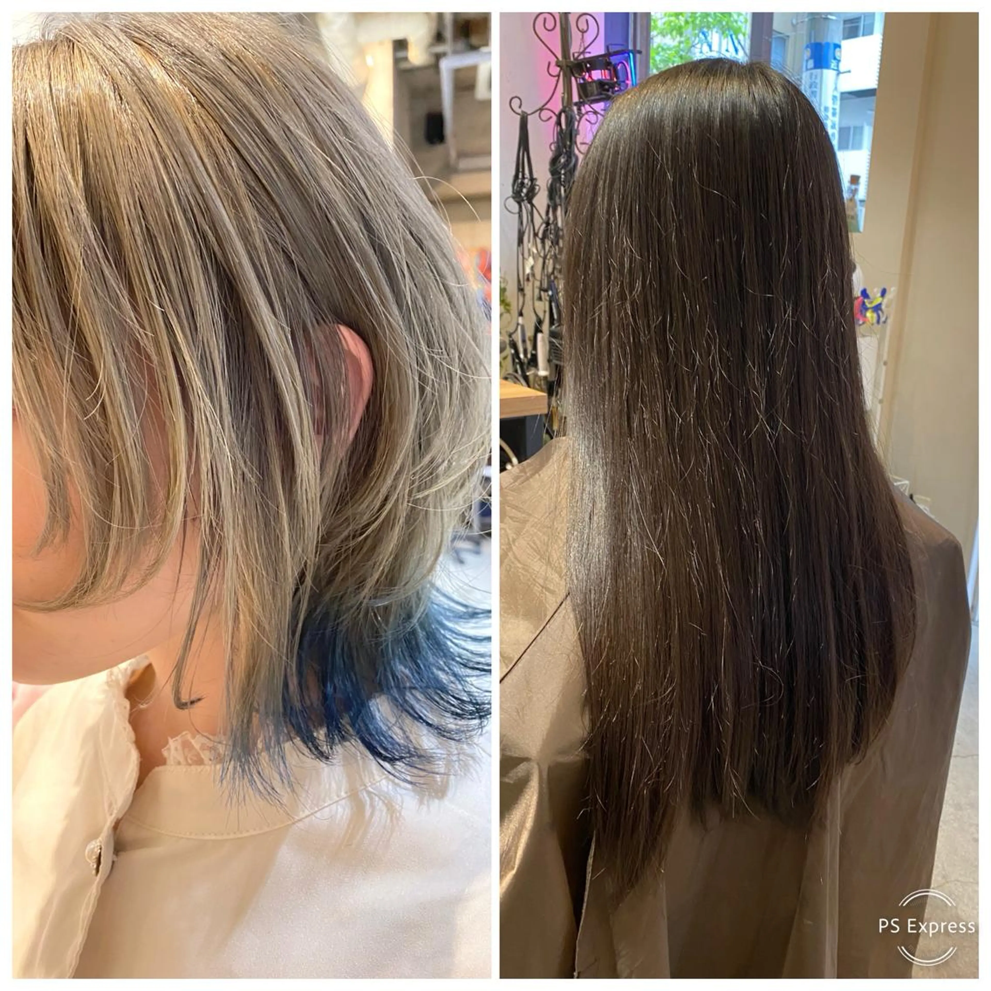 ロング カラー ヘアアレンジ グラデーションカラー ハイトーンカラー ウルフカット カット ヘアカラー ヘアセット TOPSTYLIST 🇬🇧JIMMYのヘアスタイル