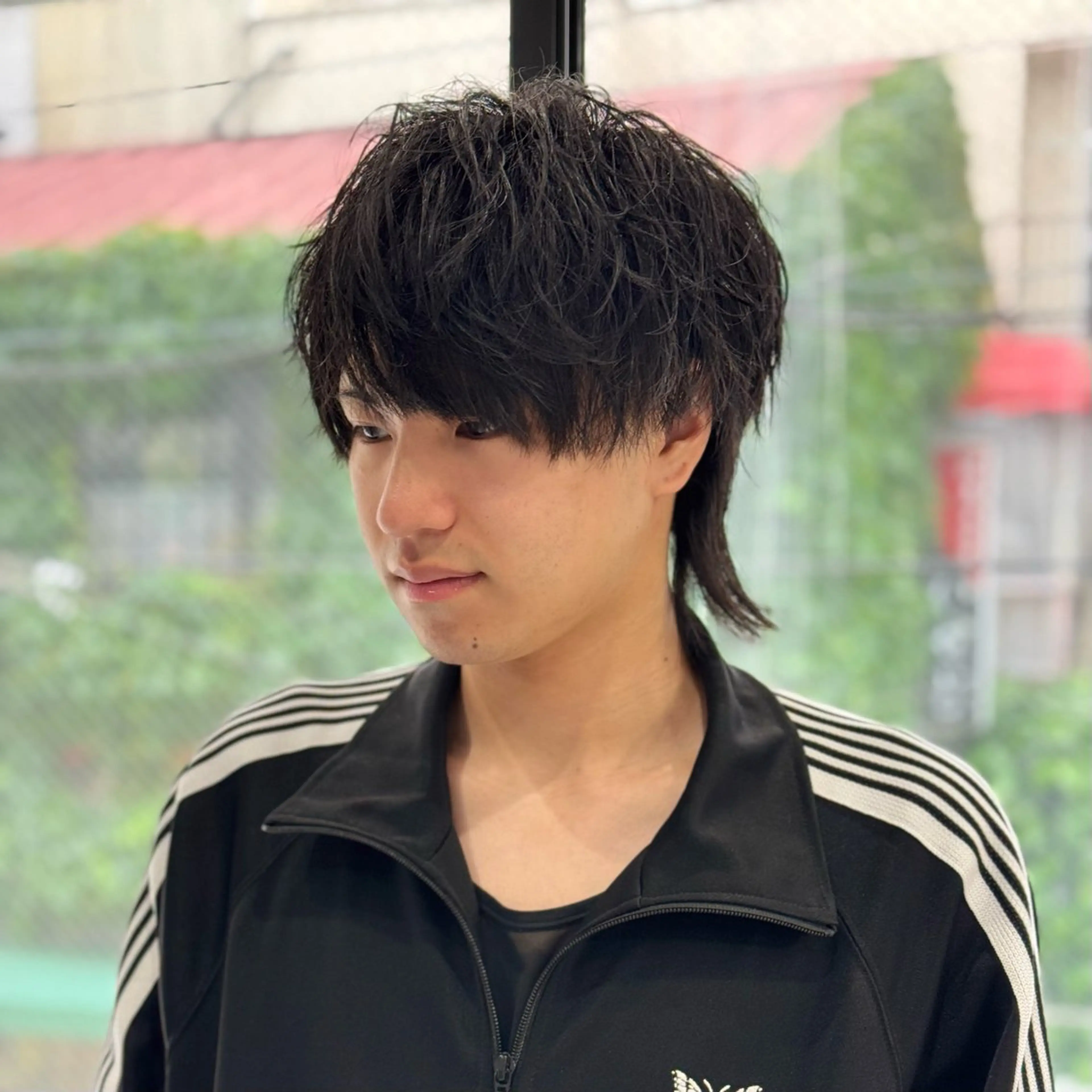 メンズカット　マッシュウルフの写真