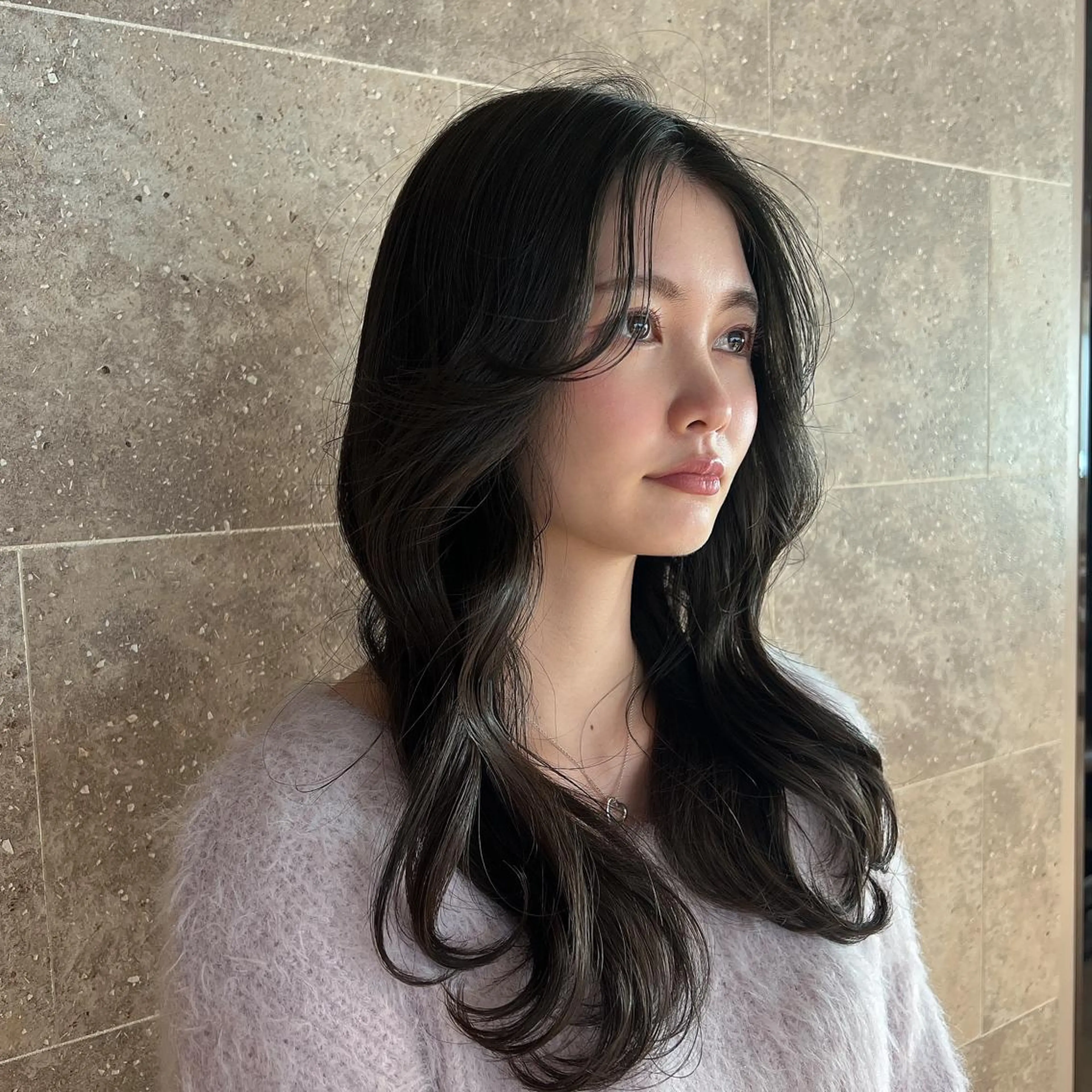 ロング 韓国ヘア♡ 顔まわりカットayaのヘアスタイル