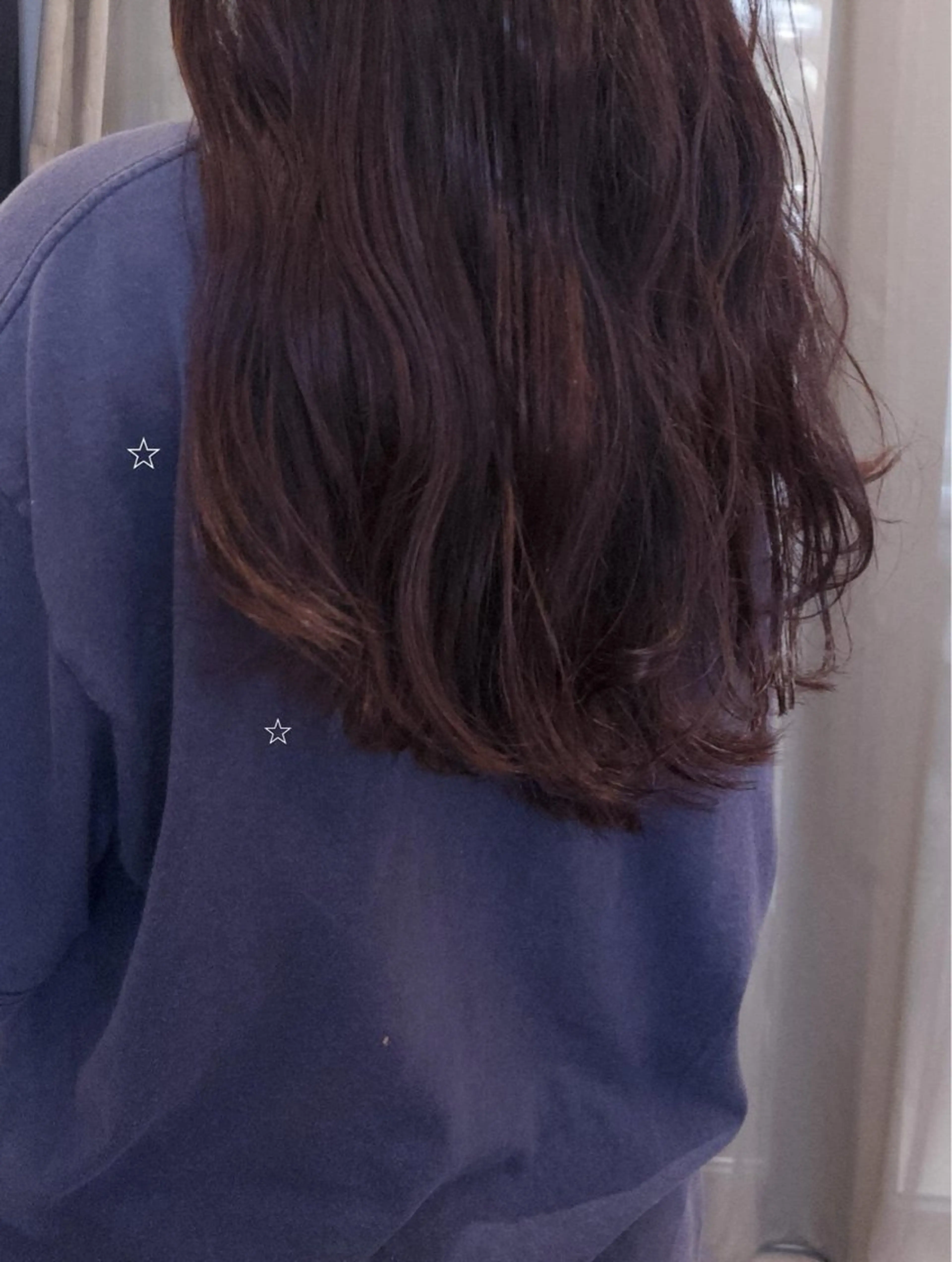 カラー ボルドーカラー 竹内 穂乃佳のヘアスタイル