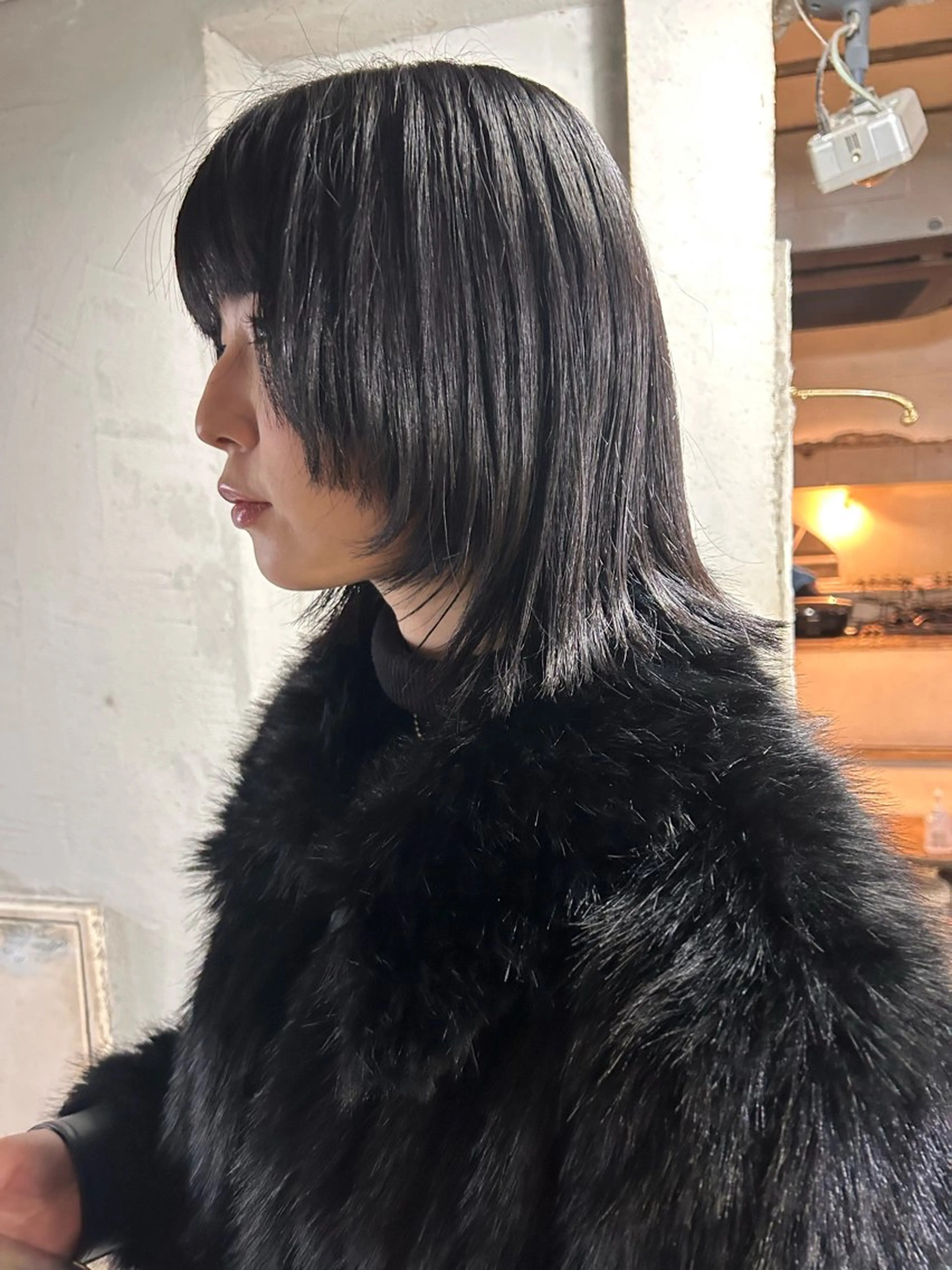 ミディアム ボブ レイヤーカット シャギー 外ハネヘア お任せヘア☘️☘️ 及川渚のヘアスタイル