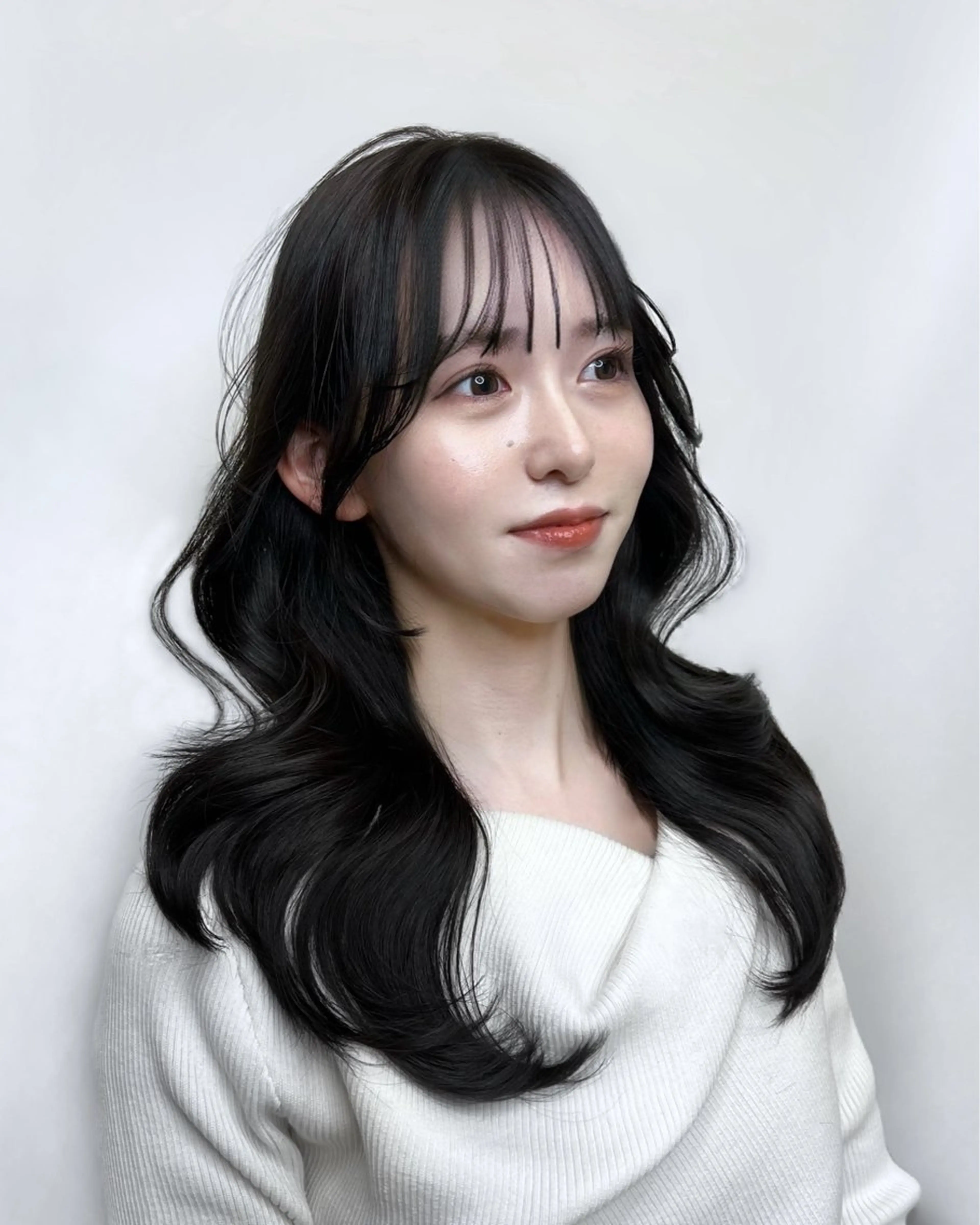 セミロング カラー 韓国風ヘア トリートメント カット ヘアカラー トリートメント 🏅韓国ヘア/新宿/ レイヤー/KSukeのヘアスタイル