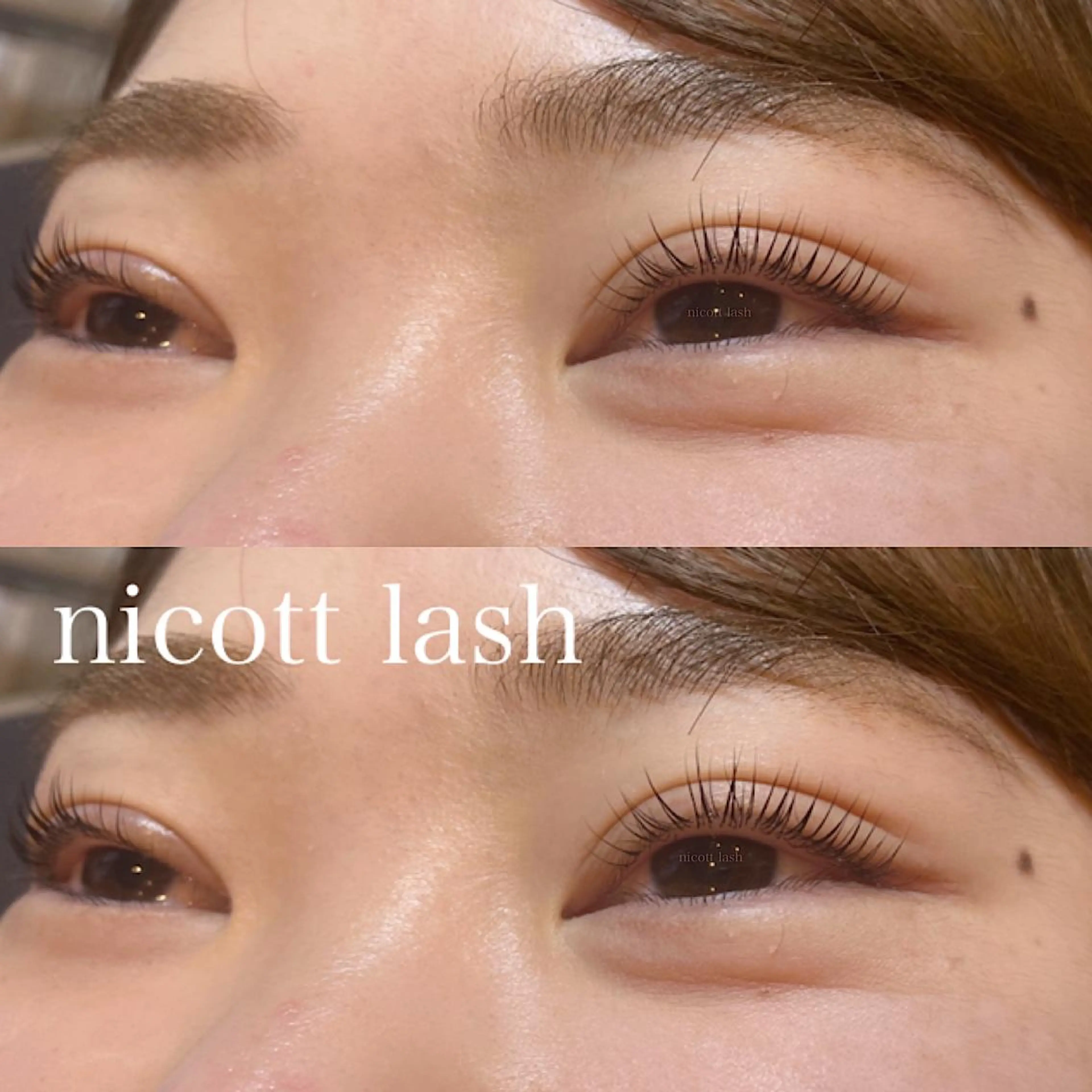 マツエク・マツパ パリジェンヌラッシュリフト nicott 松本のマツエク・マツパデザイン