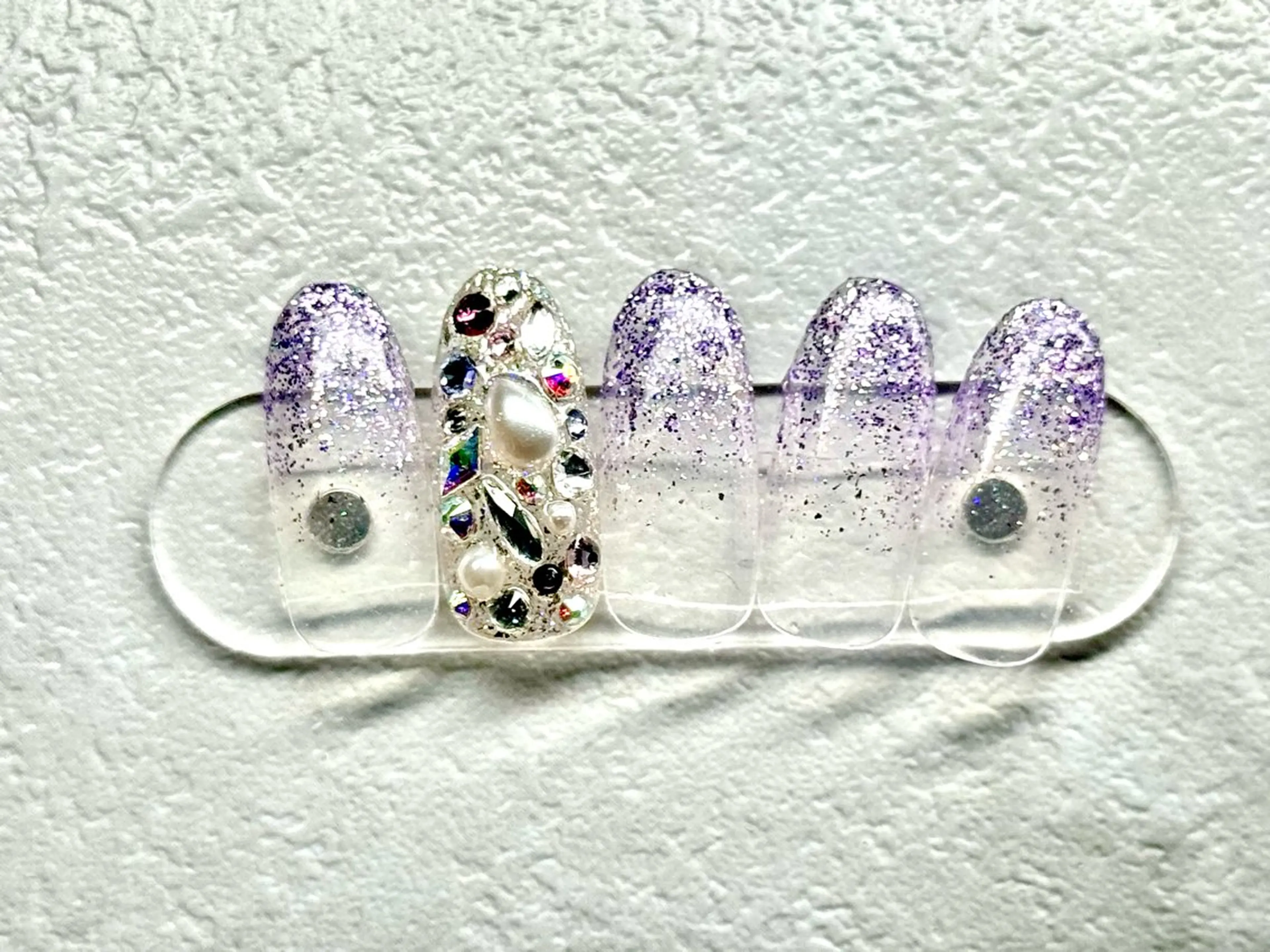 ネイル ゴージャス ラメ(グリッター) ラメグラデーション パープル MILImili nailのネイルデザイン