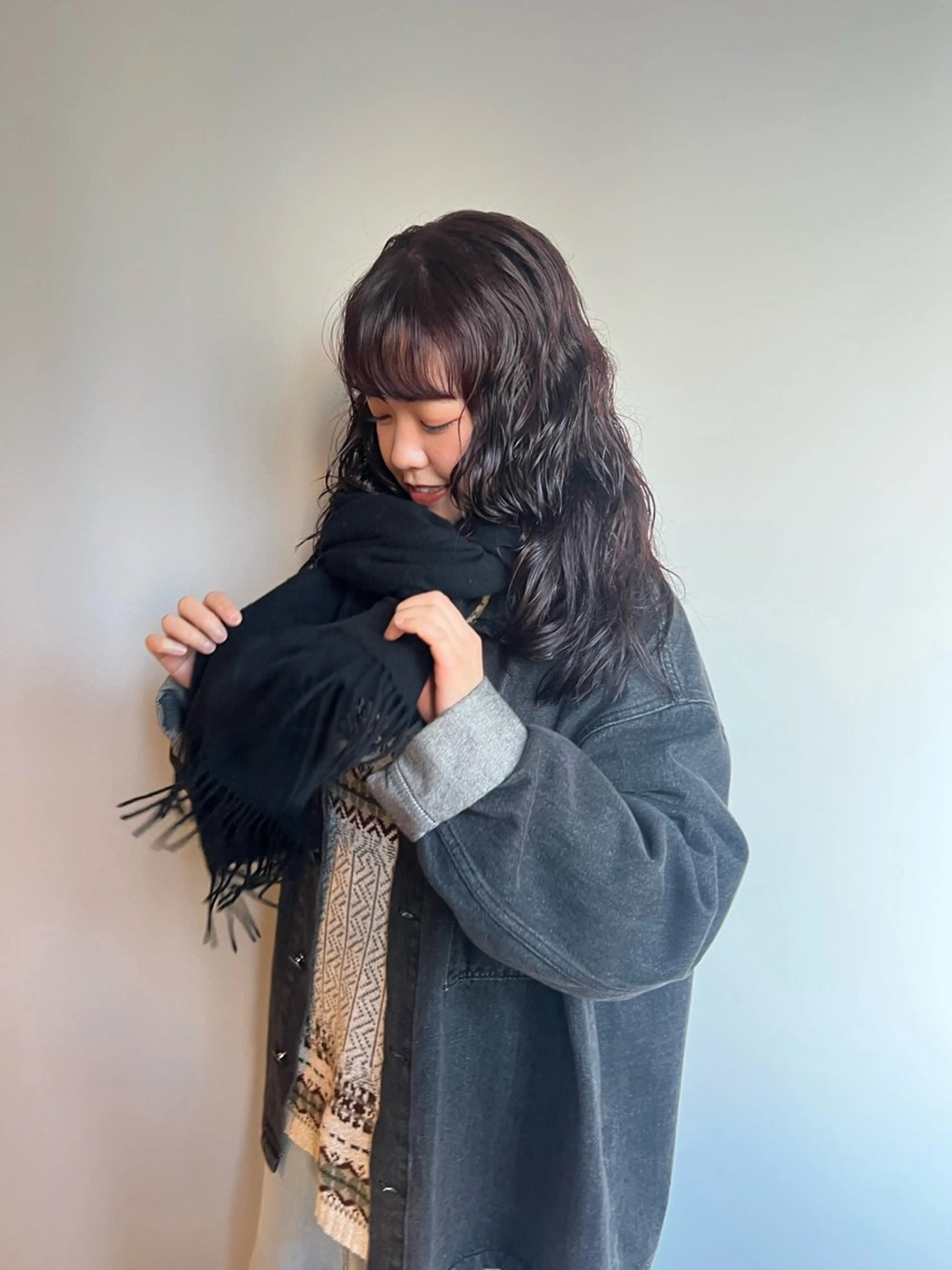 セミロング パーマ セミロングパーマ カット パーマ sakoda shunkiのヘアスタイル