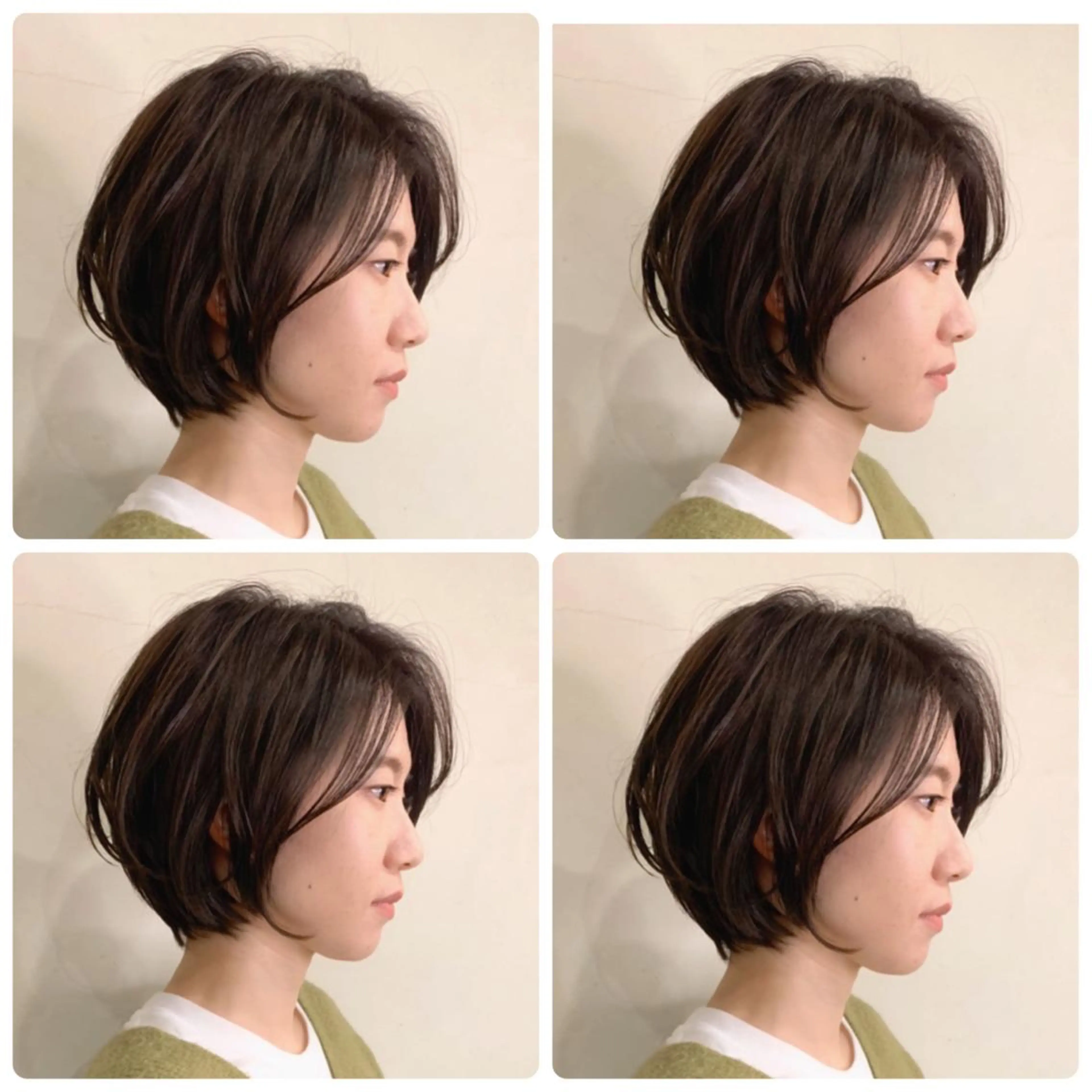 ショート カラー ショートボブ ハンサムショート 丸みショート デザインカラー ハイライトカラー カット ヘアカラー 京都/烏丸/ショート 徒歩1分/秋山のヘアスタイル