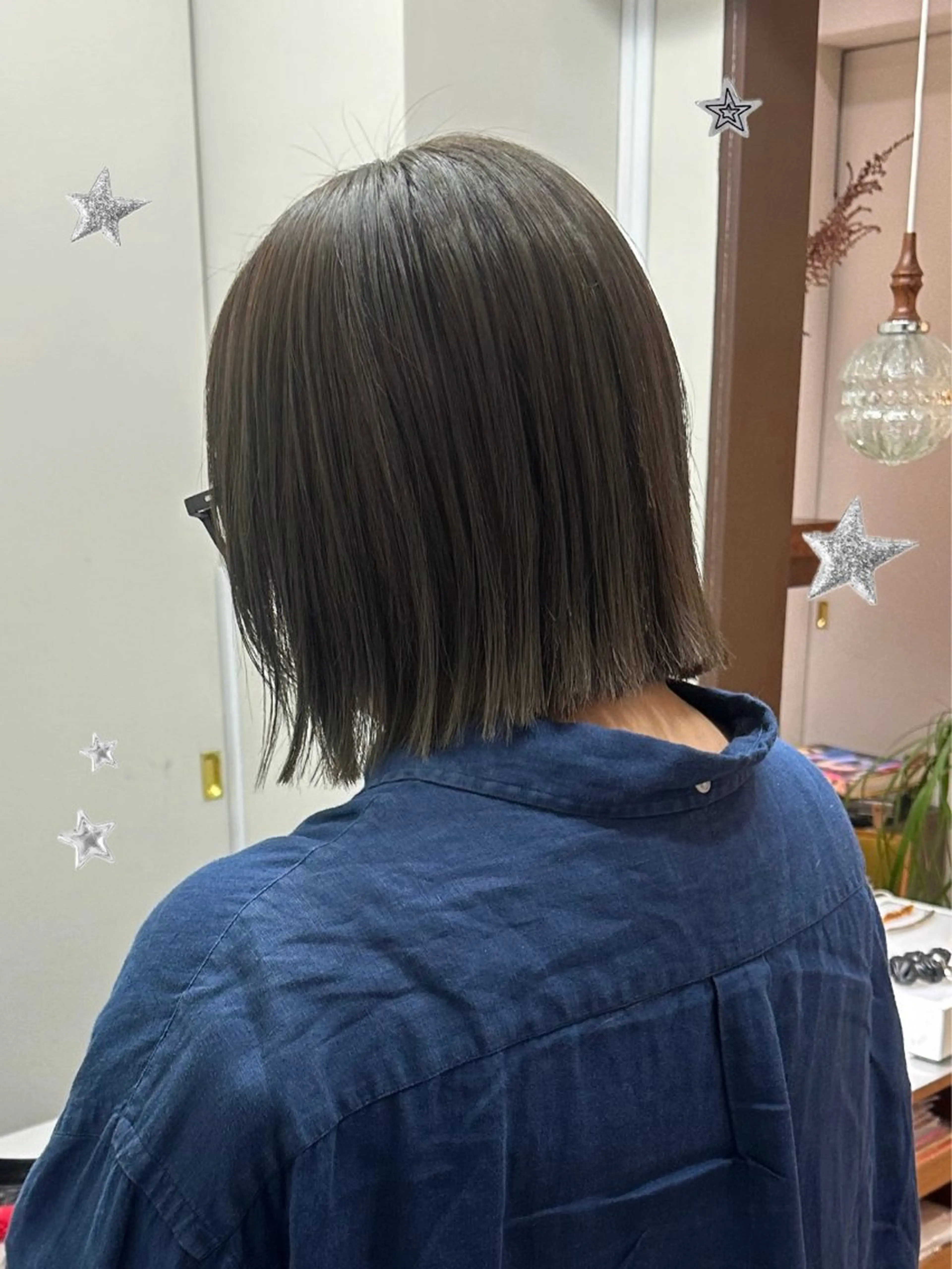 ミディアム カラー カット ヘアカラー トリートメント 暖色/レイヤーカット 🌙オノユリカのヘアスタイル
