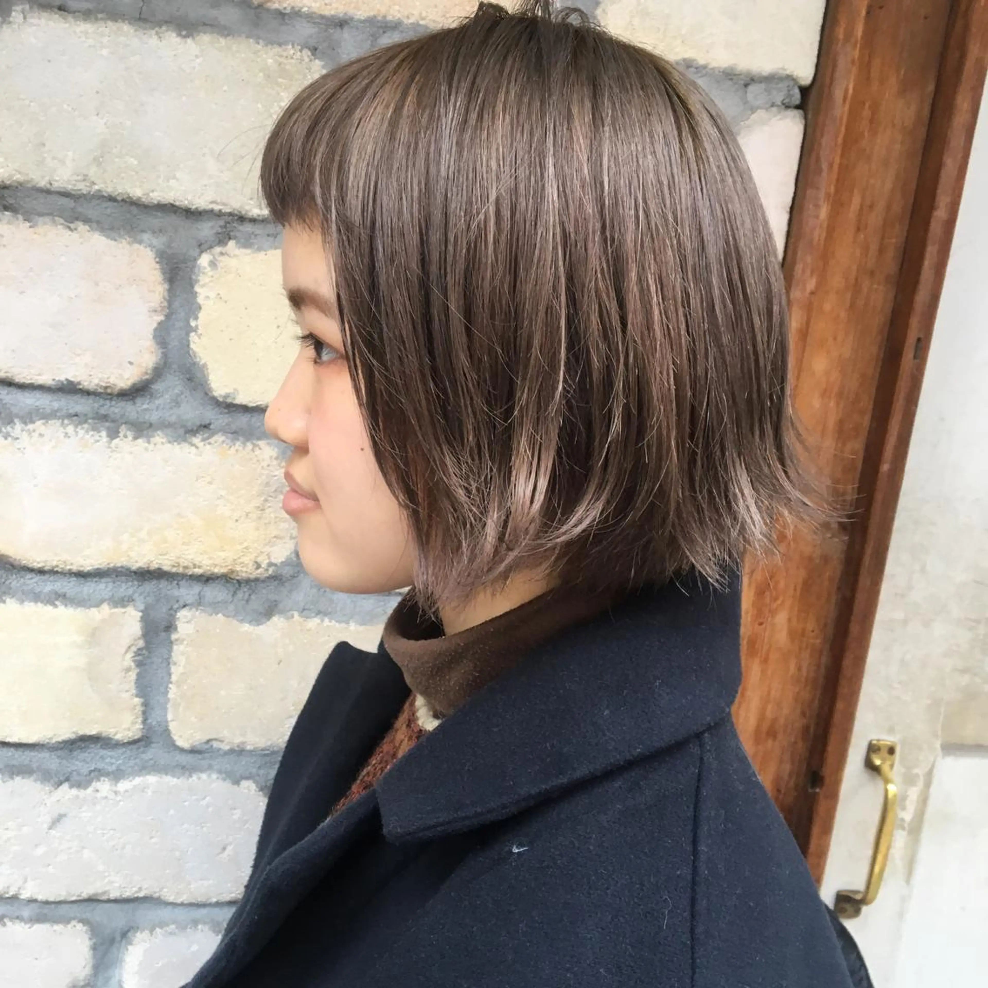 ショート カラー ベージュカラー ヘアカラー emme MIHO♡のヘアスタイル