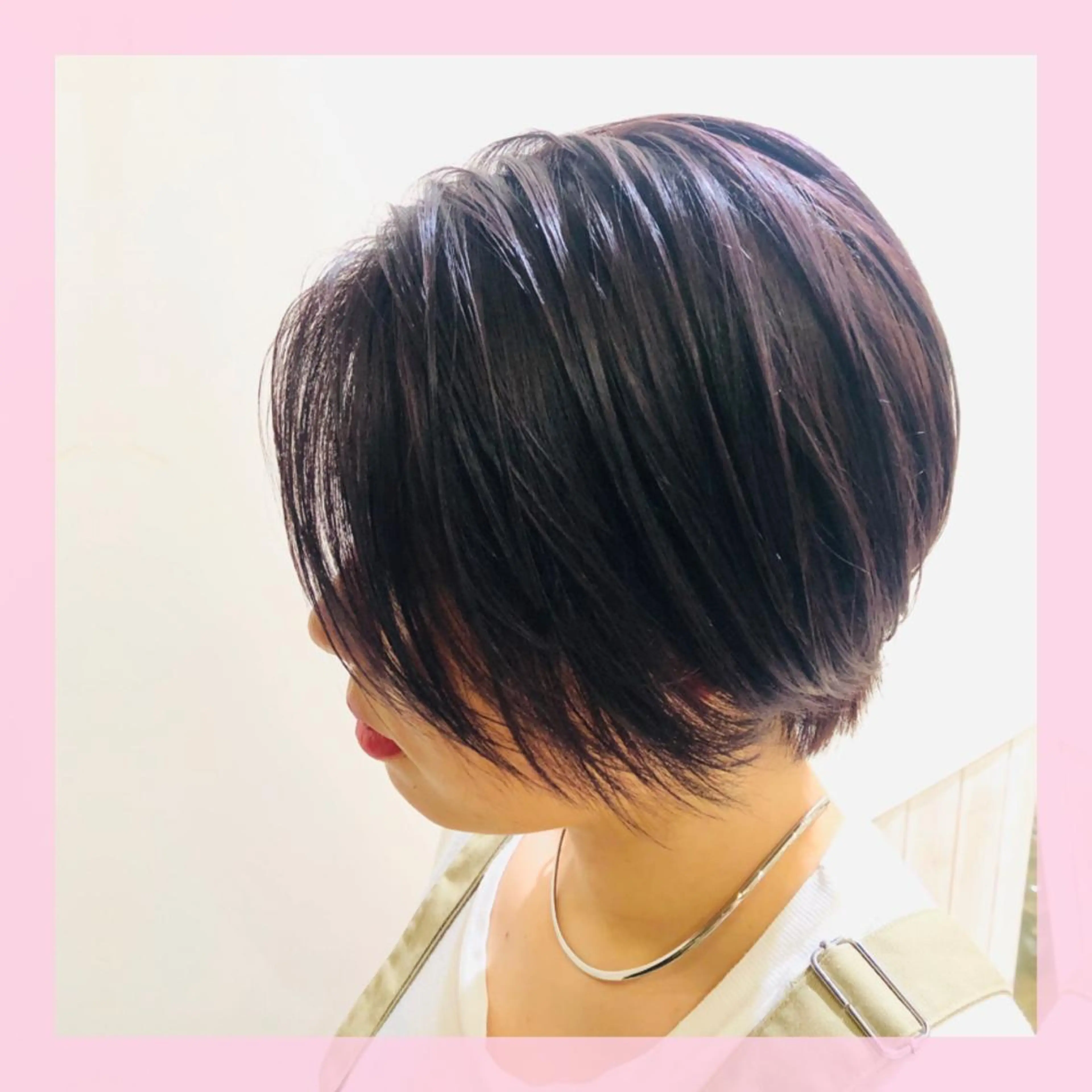 ショート カラー シルバー バイオレットカラー カット ヘアカラー トリートメント plum.所属・🍒前川 🍒のヘアスタイル