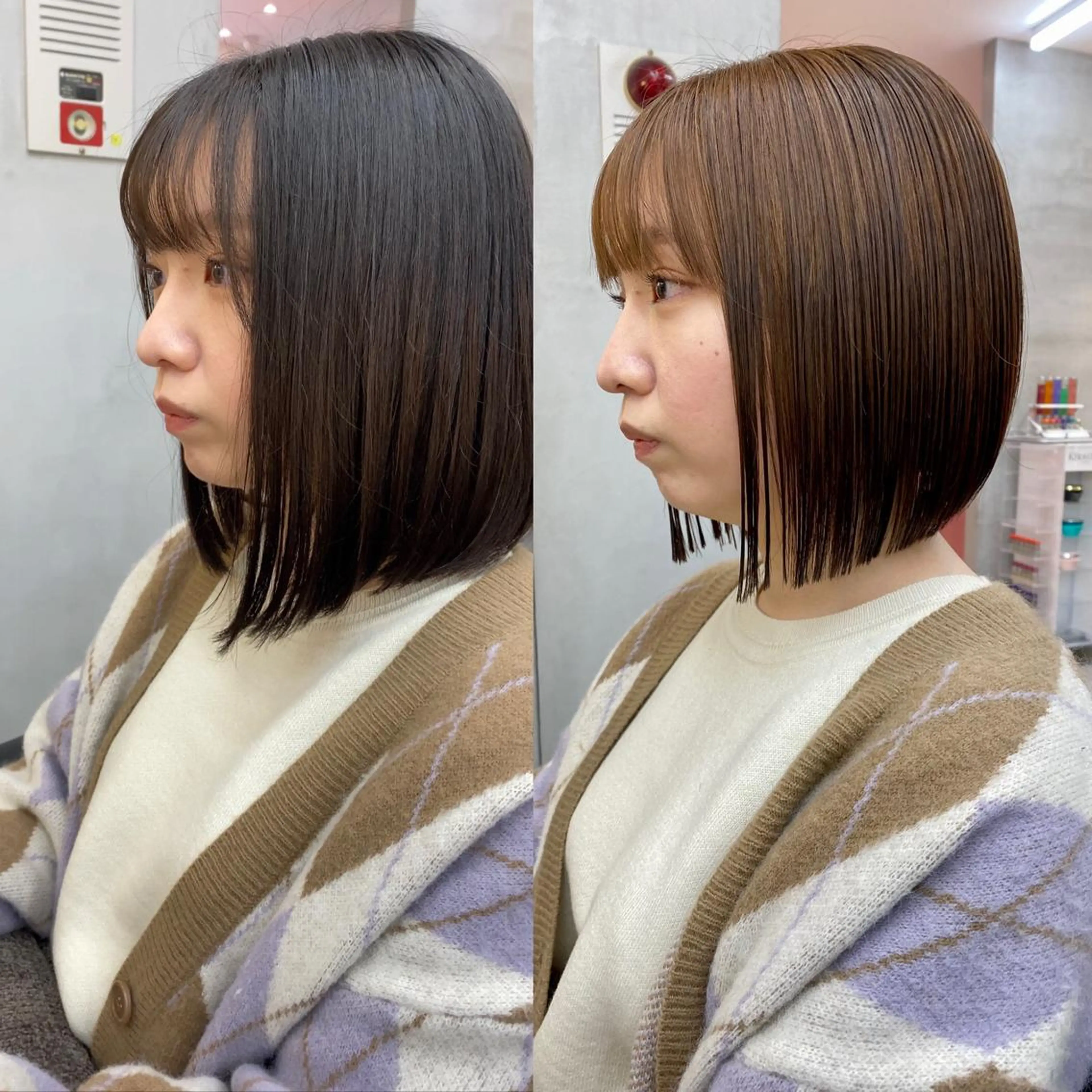 ミディアム カラー カット ヘアカラー トリートメント 韓国ヘア/レイヤー/ 縮毛矯正🫧伊勢のヘアスタイル