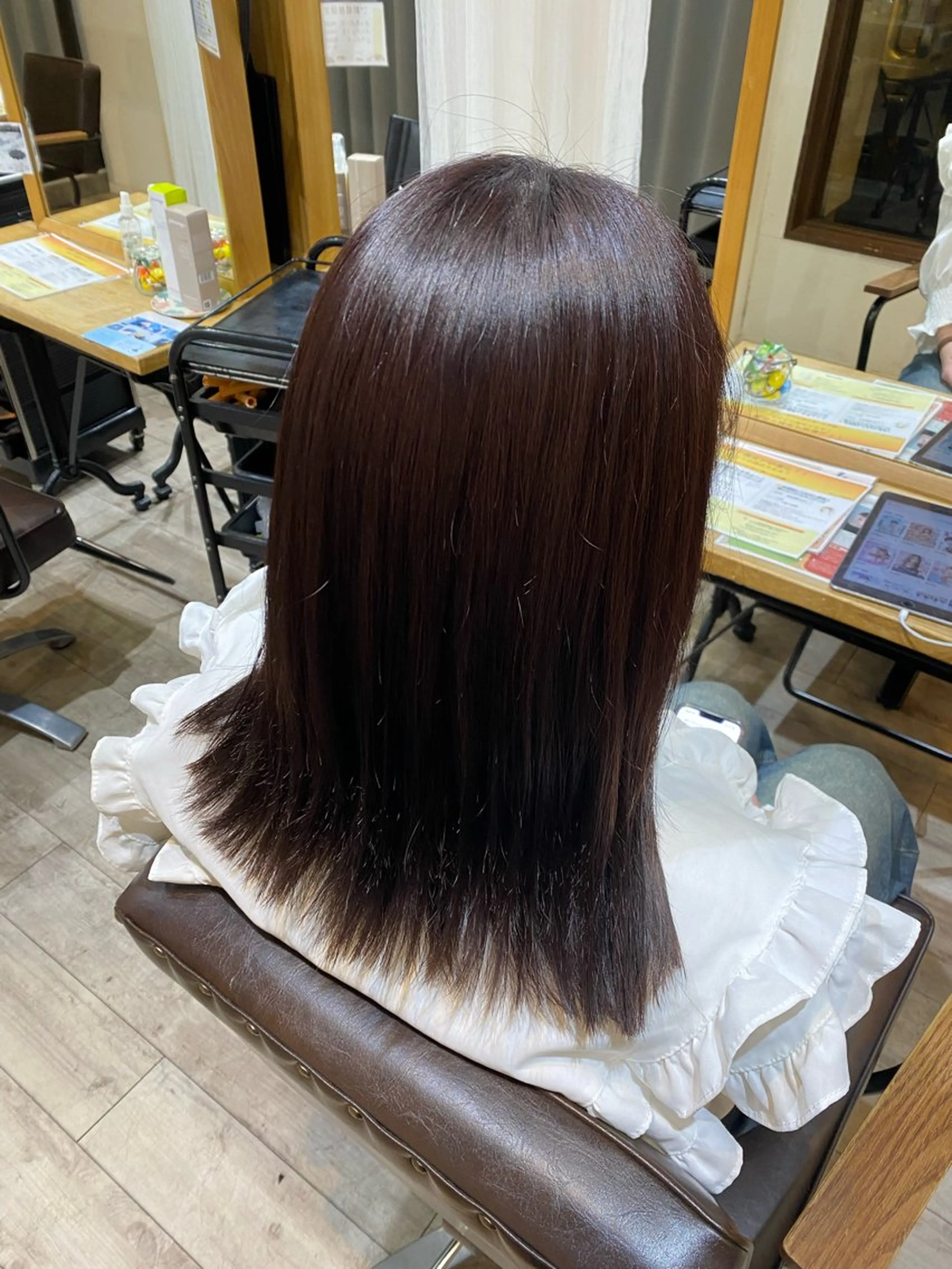 ミディアム ラベンダーブラウン 松田 玲亜琉のヘアスタイル