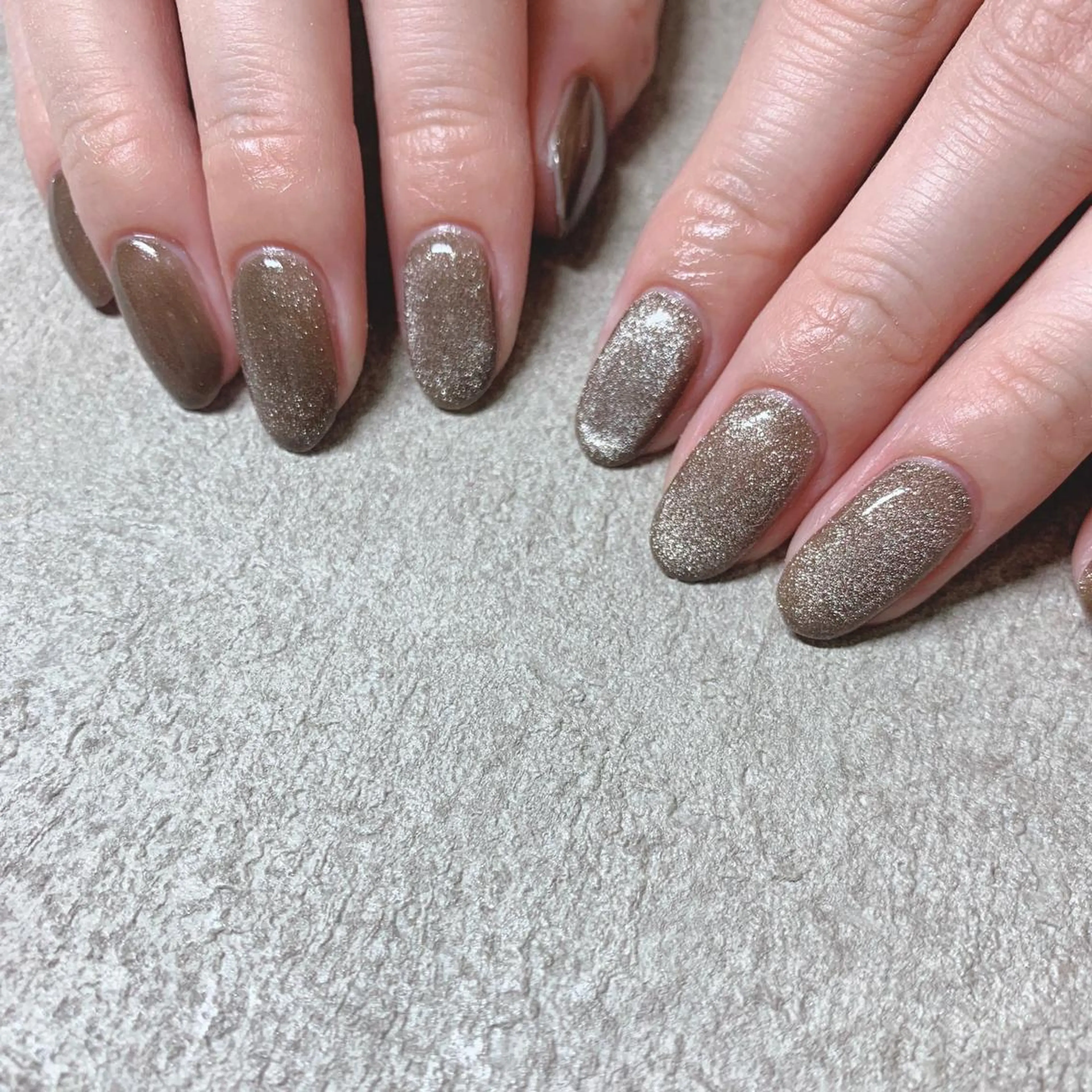 カラー ネイル マグネットネイル ハンドネイル Cozy_ ilumのネイルデザイン