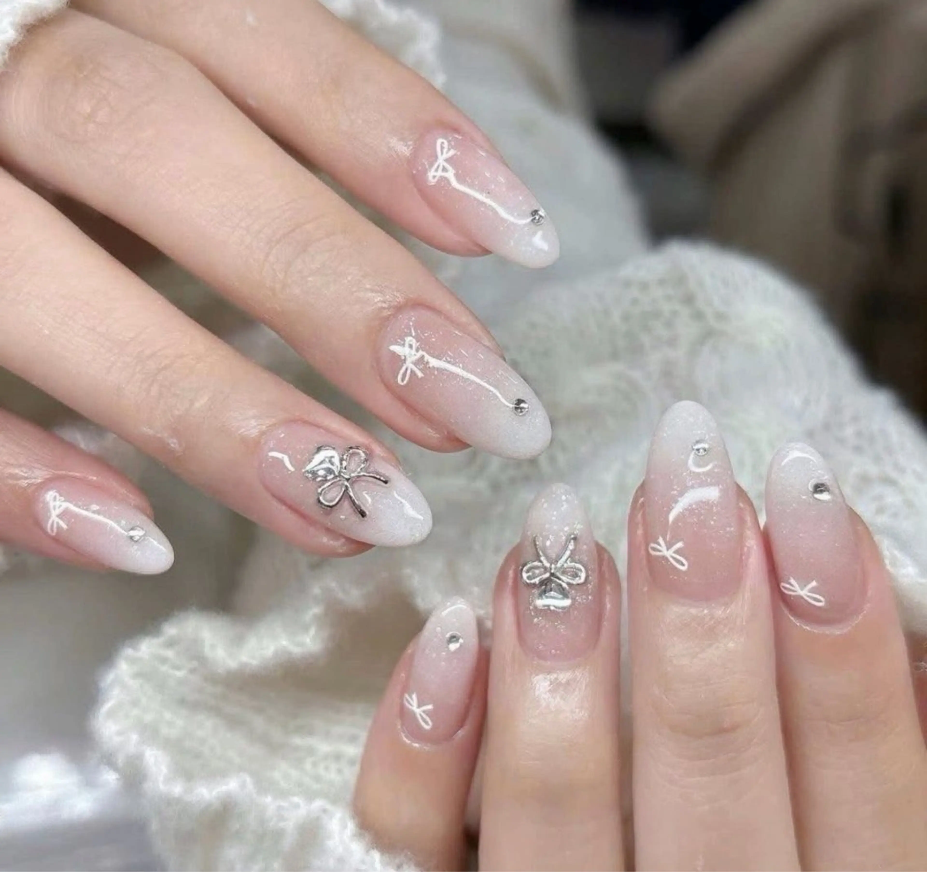 ネイル アートネイル 成人式 ジェルネイル ニュアンスネイル ネイルチップ Kora Nailのネイルデザイン