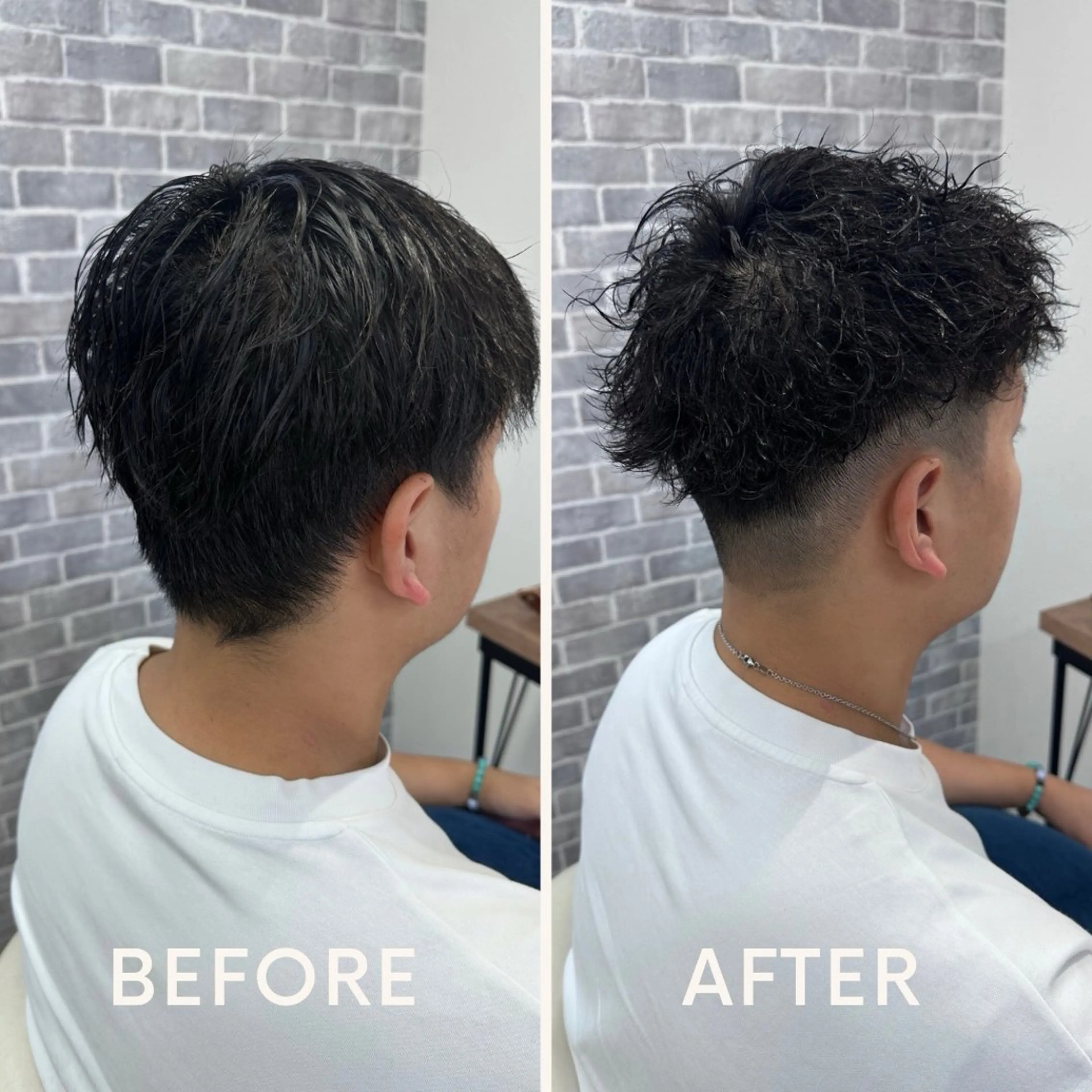 パーマ メンズ カット パーマ トリートメント Noy所属・Noyヨシモト ヒロトのヘアスタイル