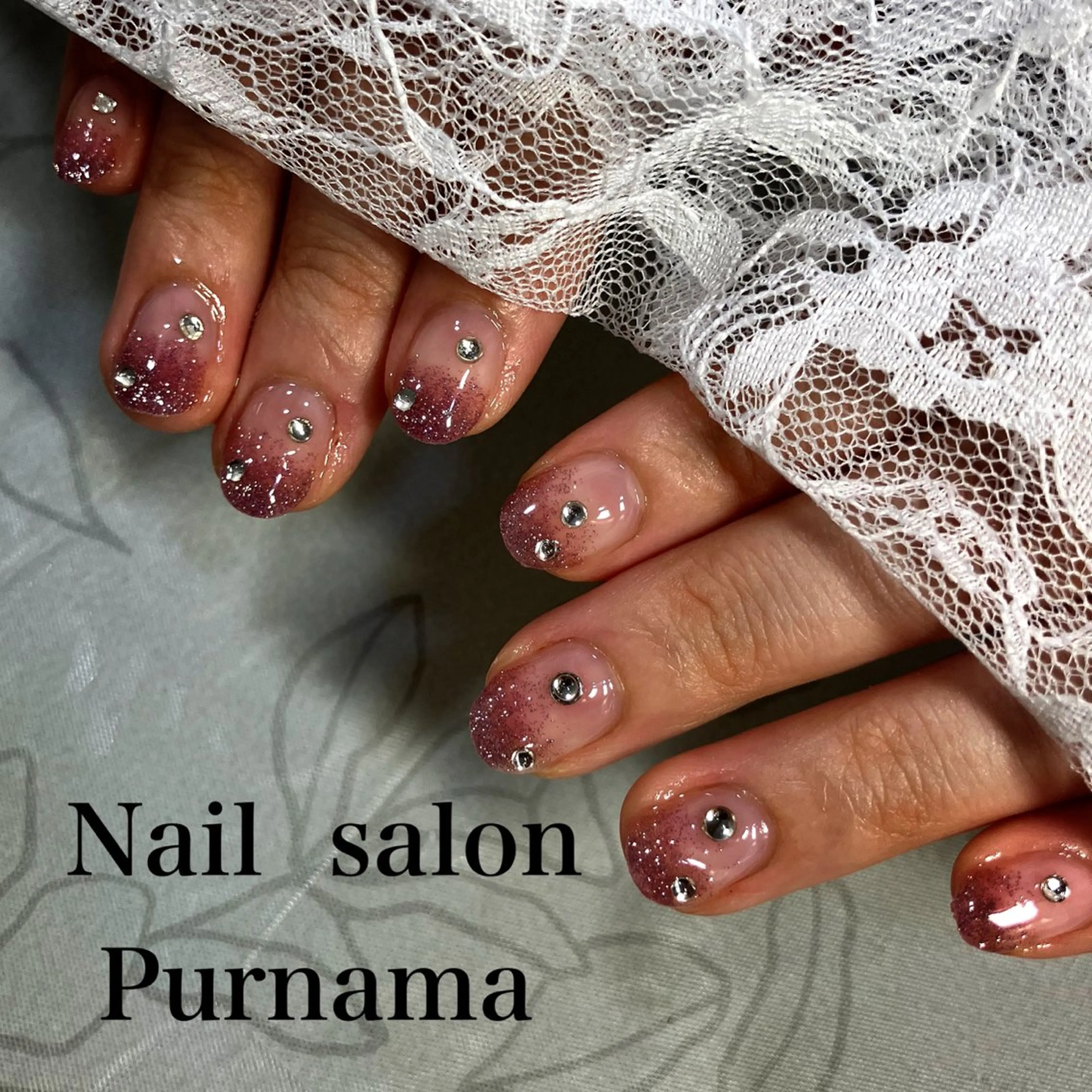 ネイル ハンドネイル Purnama(ﾌﾟﾙﾅﾓ)所属・Purnama あきのネイルデザイン
