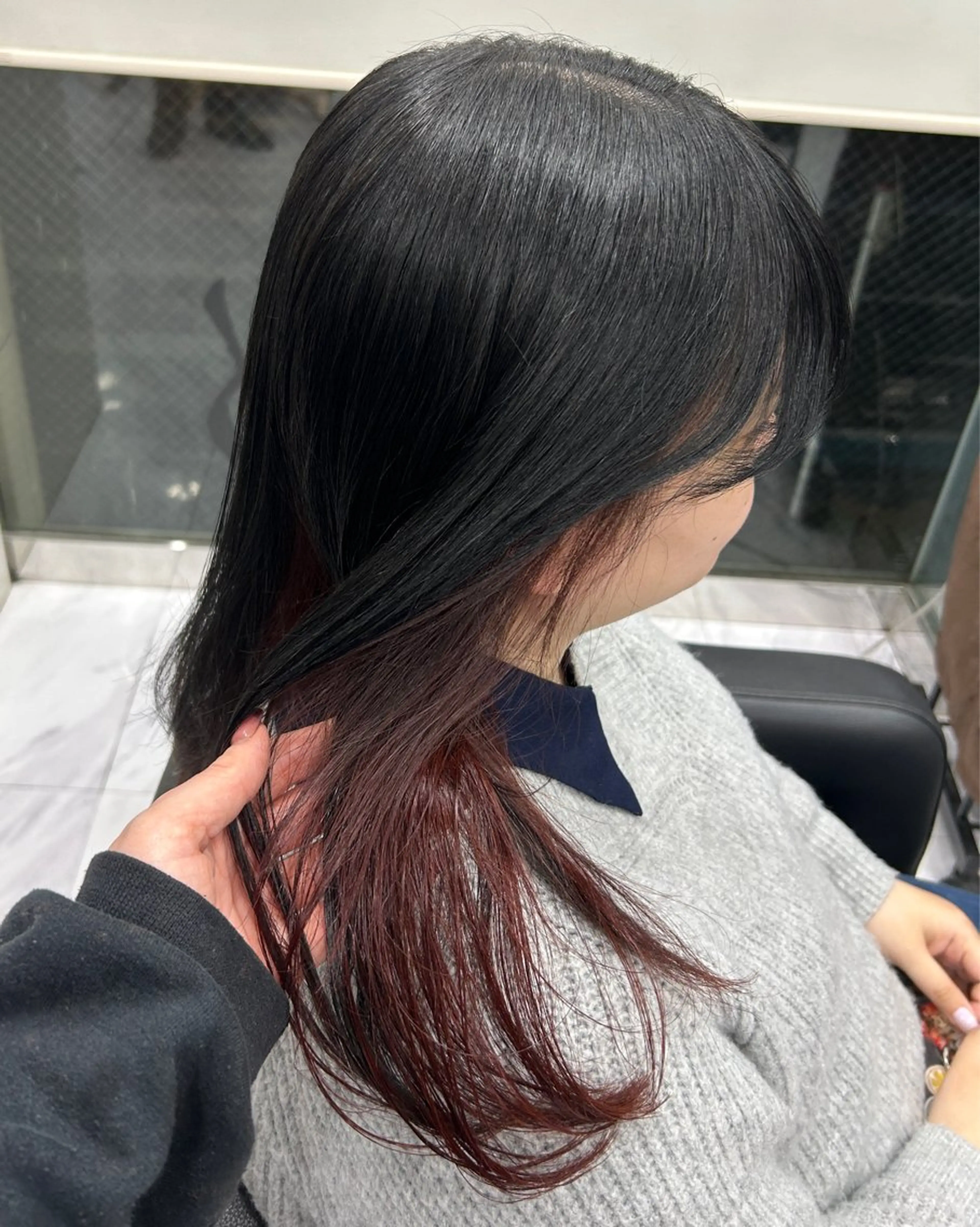 🎀【ご新規様土日限定】💎インナーブリーチ&インナーカラー&シルクトリートメント🫧の写真