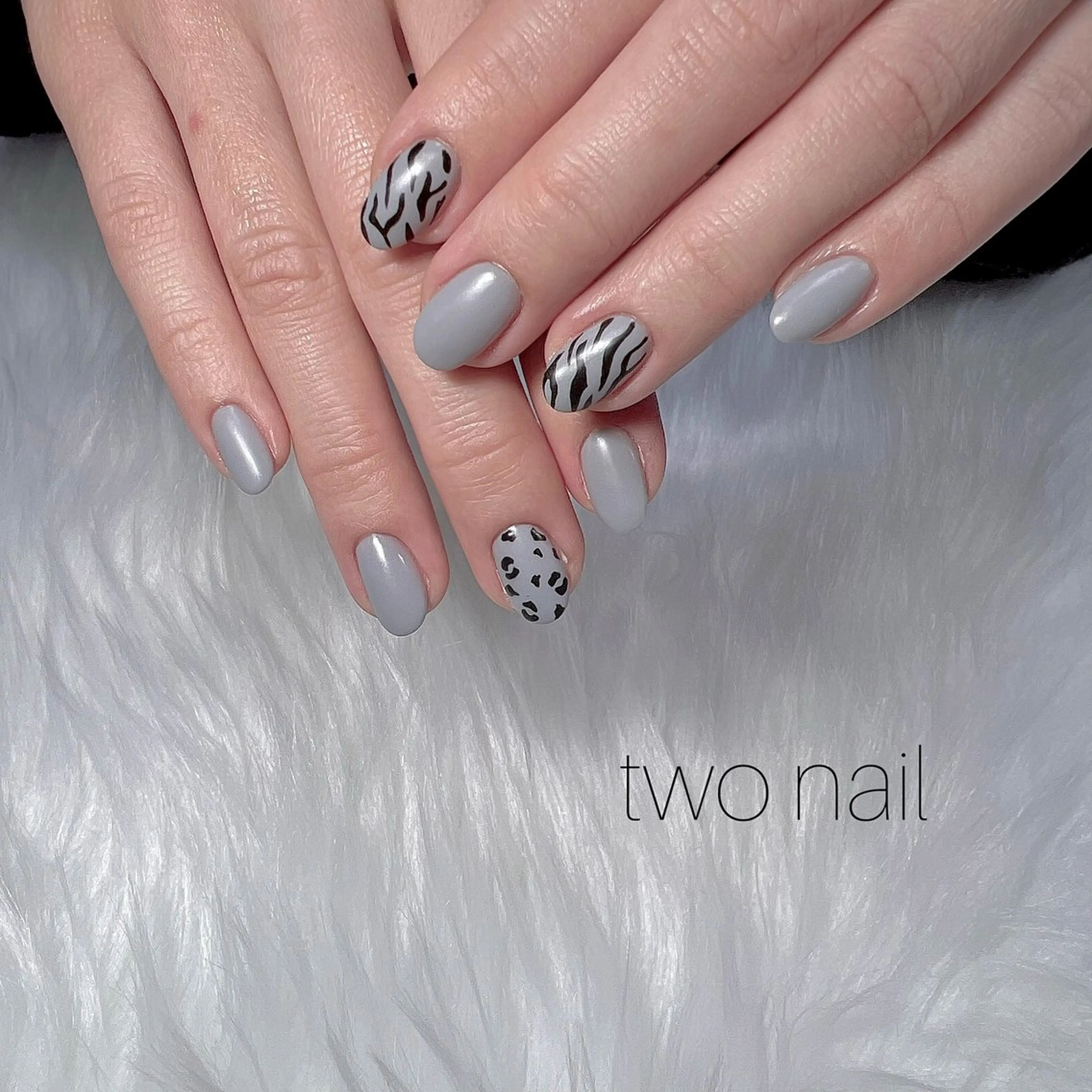 ネイル アートネイル マットネイル ネイルチップ ホワイト ハンドネイル two nailのネイルデザイン