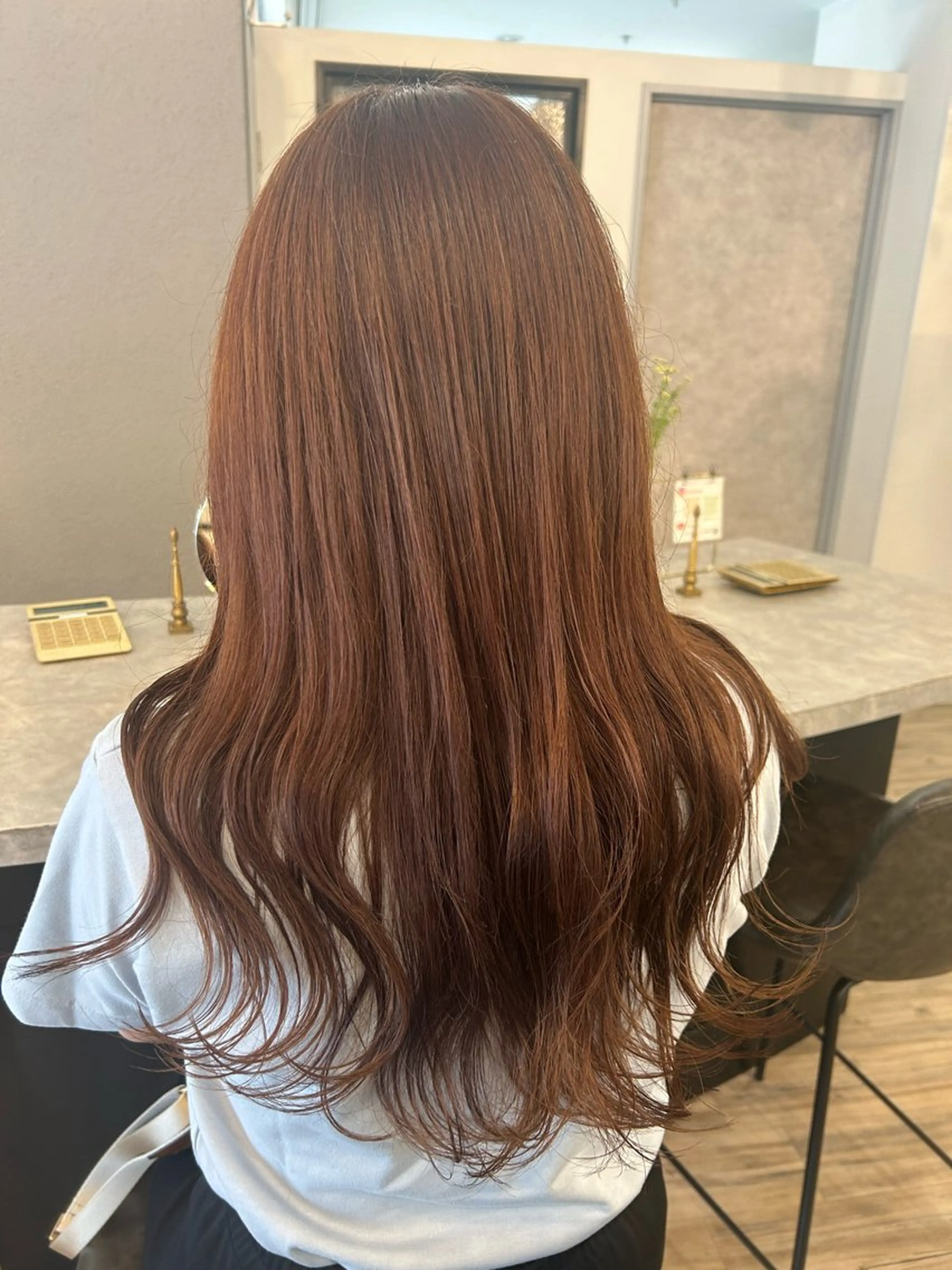 ロング カラー ミナミ🩰デサインカ ラー♡ヘアセットのヘアスタイル