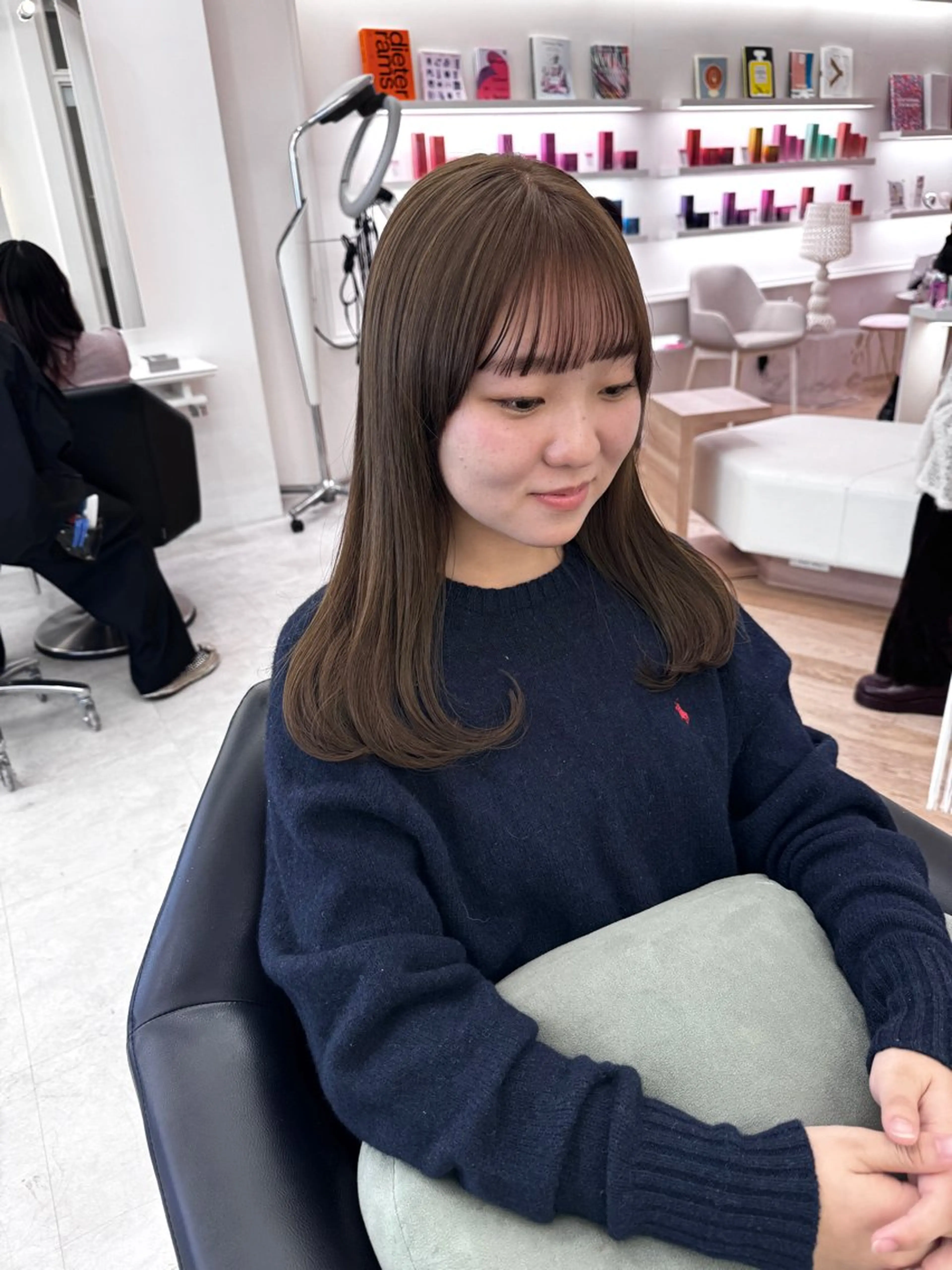 ロング カラー カット ヘアカラー ParveMix NANOのヘアスタイル