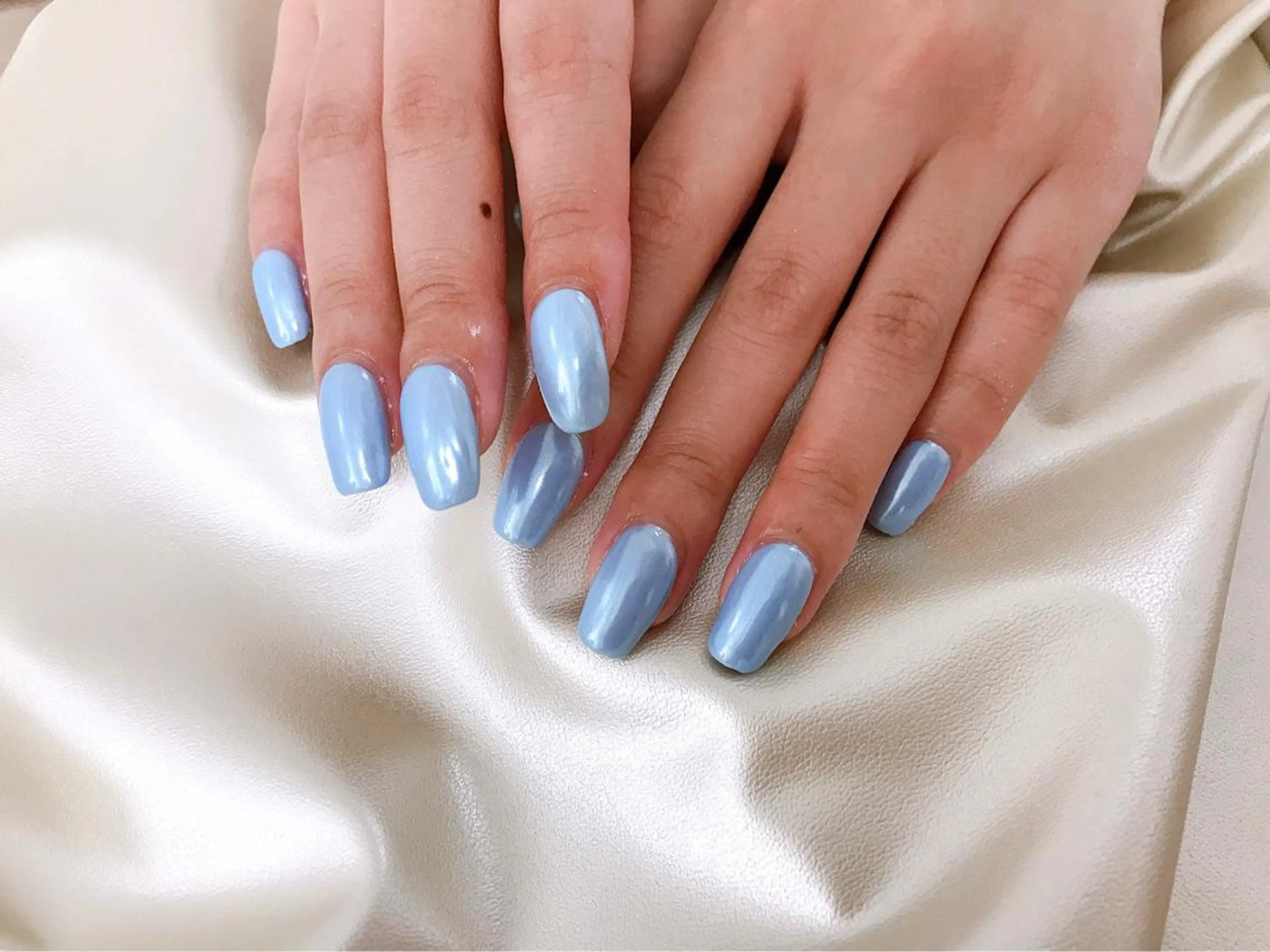 ネイル ワンカラーネイル ハンドネイル Mogu nail 二子玉川のネイルデザイン