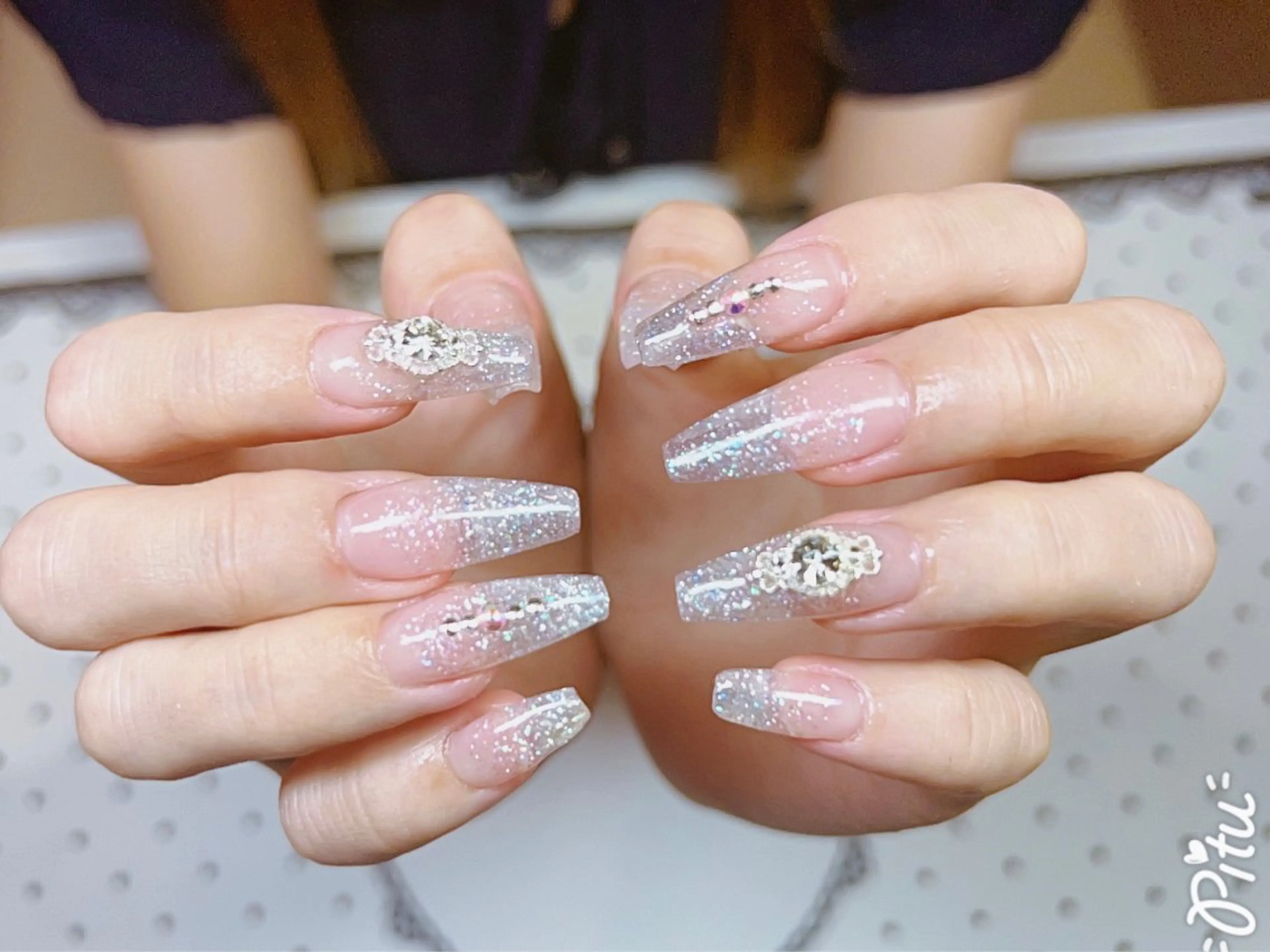 ロング 🎀CUTEE 🎀レイのネイルデザイン
