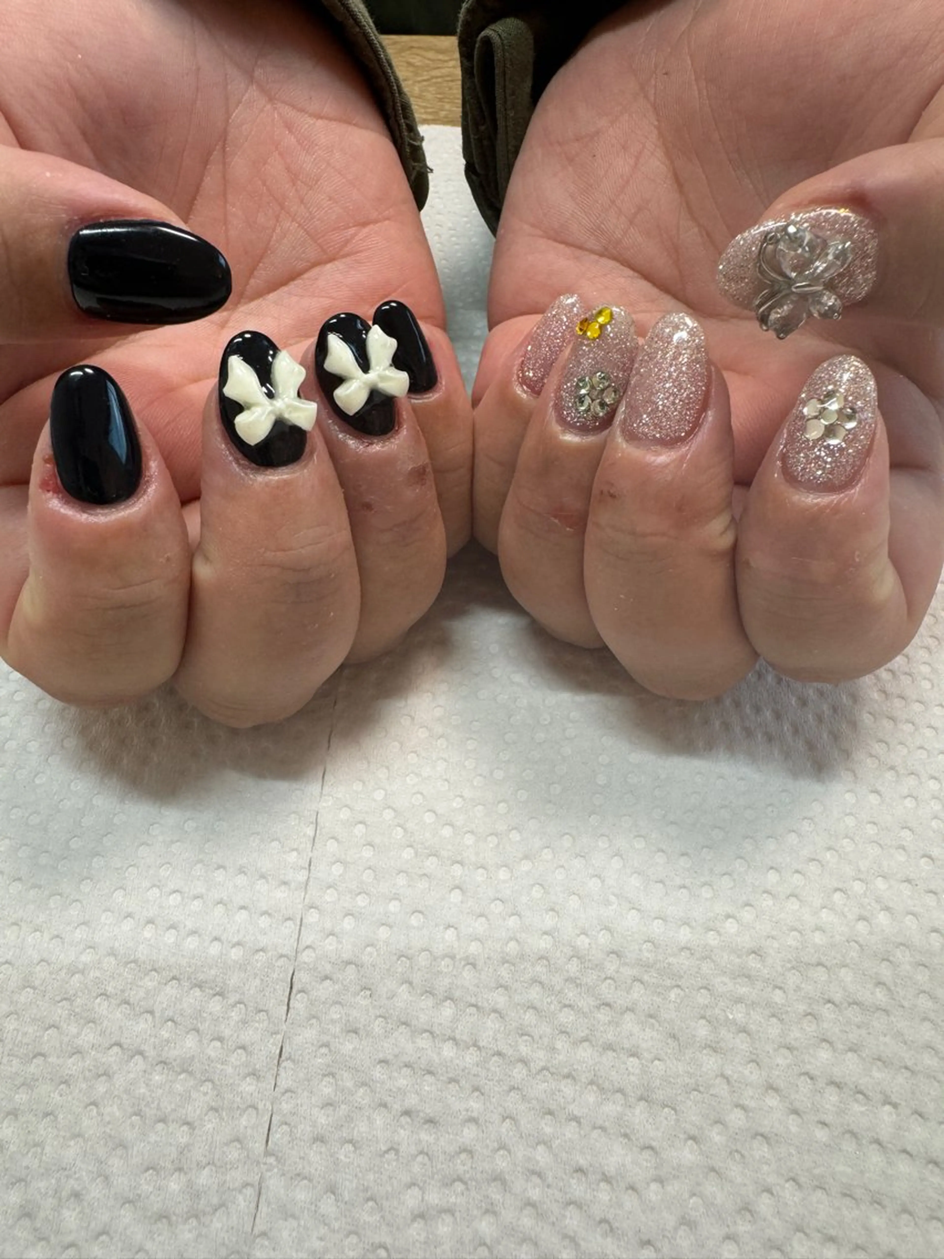 ネイル アートネイル フレンチネイル 韓国ネイル マグネットネイル 持ち込み MH_ Nailのネイルデザイン
