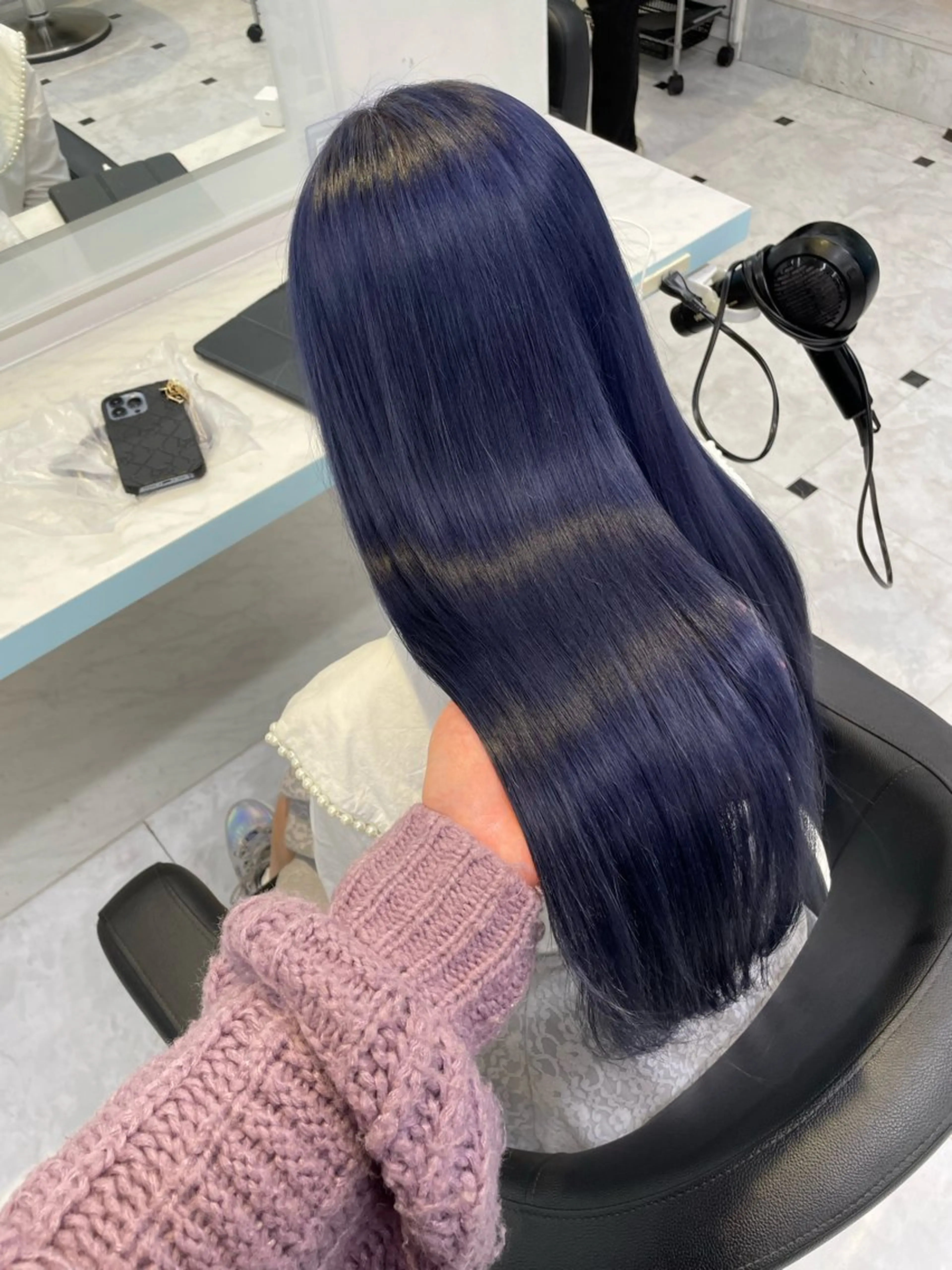 カラー ブリーチ ケアブリーチ ヘアカラー 💙ハイトーン韓国風 色白ヘア💙manaのヘアスタイル